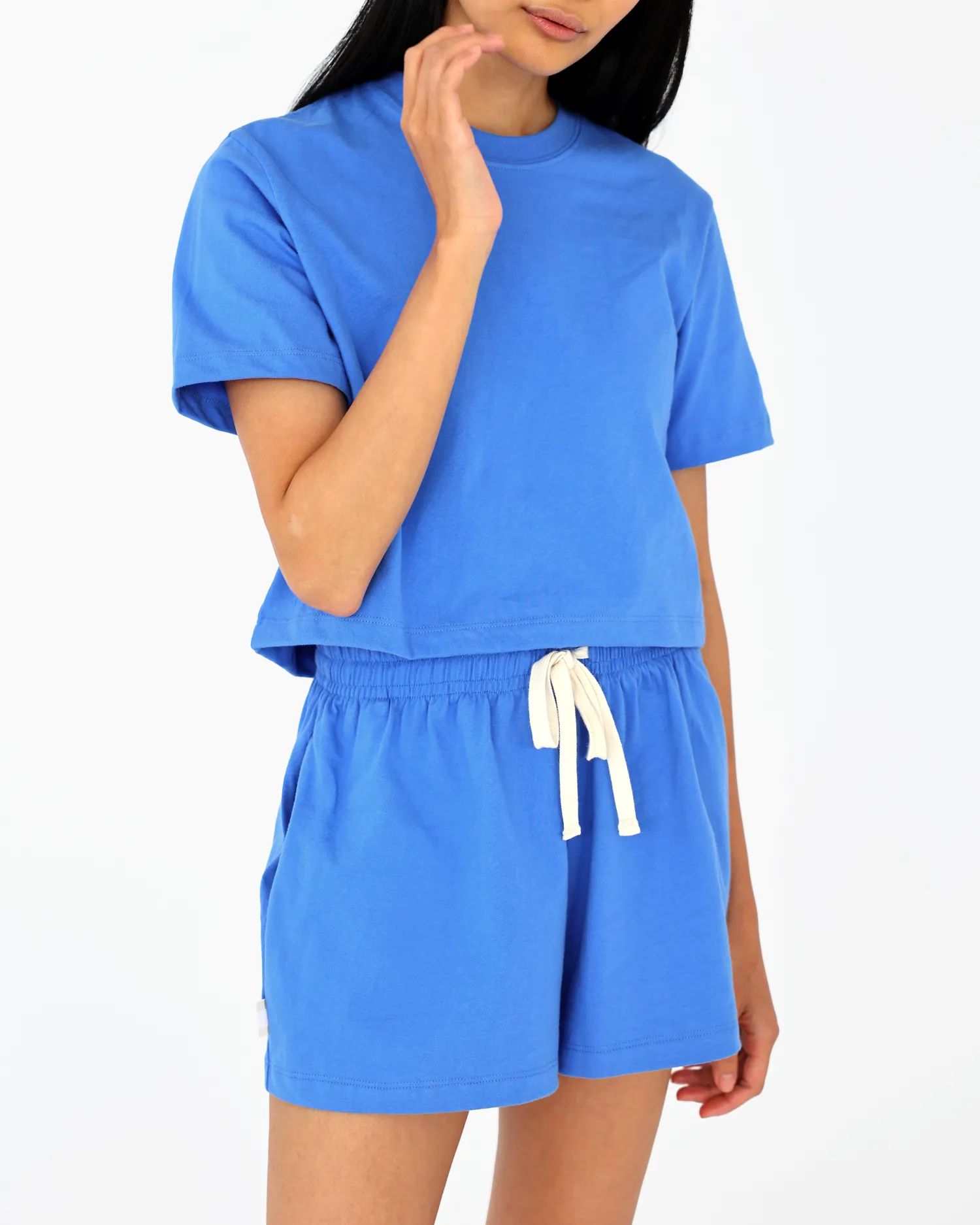 Monday Crop Top Super Blue sold by Province of Canada product image thumbnail 2