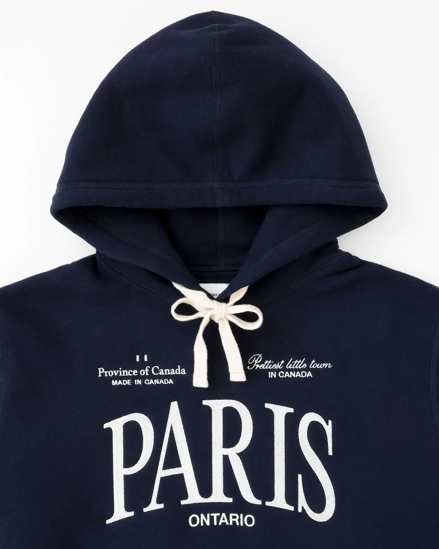 Paris Ontario Fleece Hoodie Navy - Unisex sold by Province of Canada product image thumbnail 4