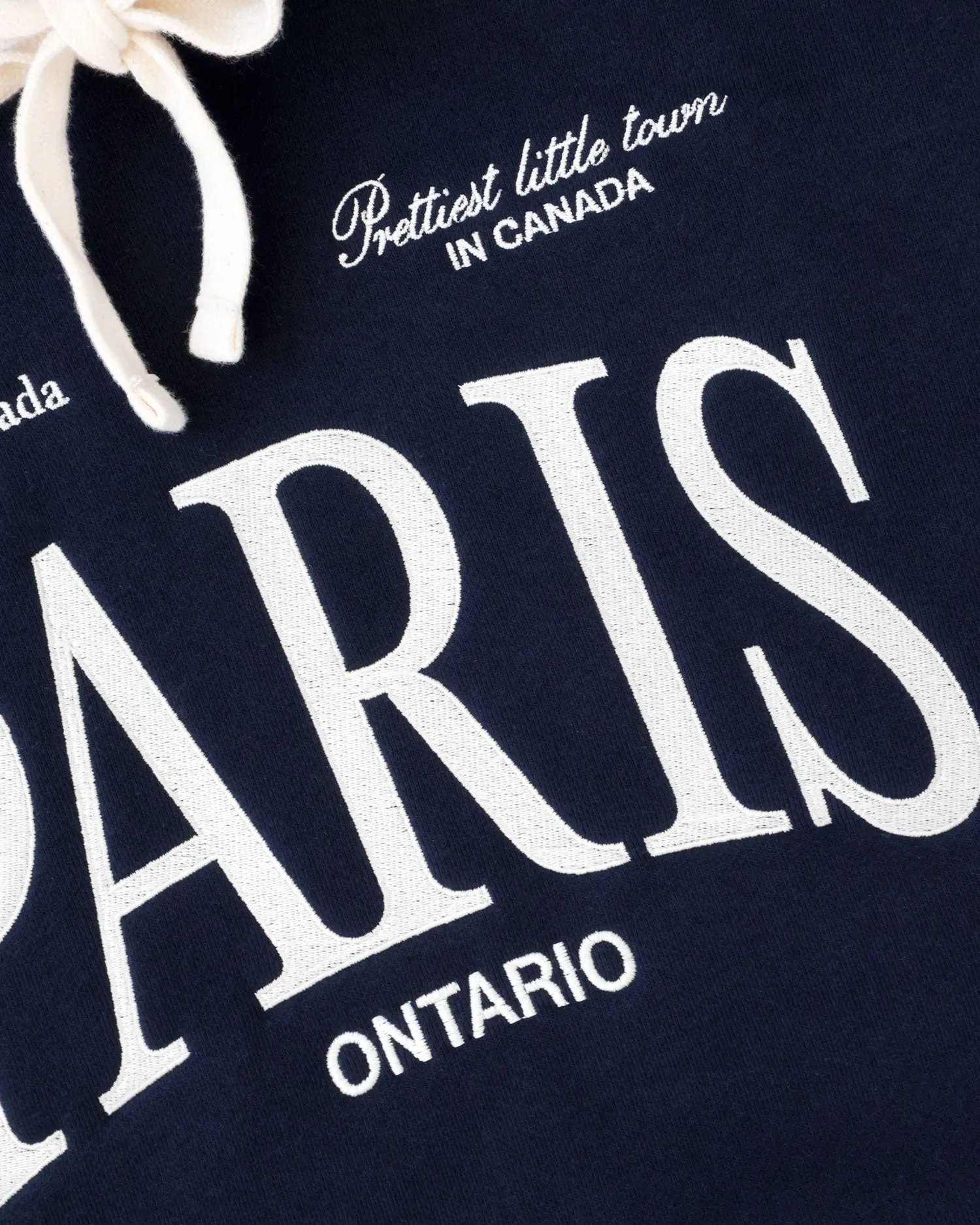 Paris Ontario Fleece Hoodie Navy - Unisex sold by Province of Canada product image thumbnail 5