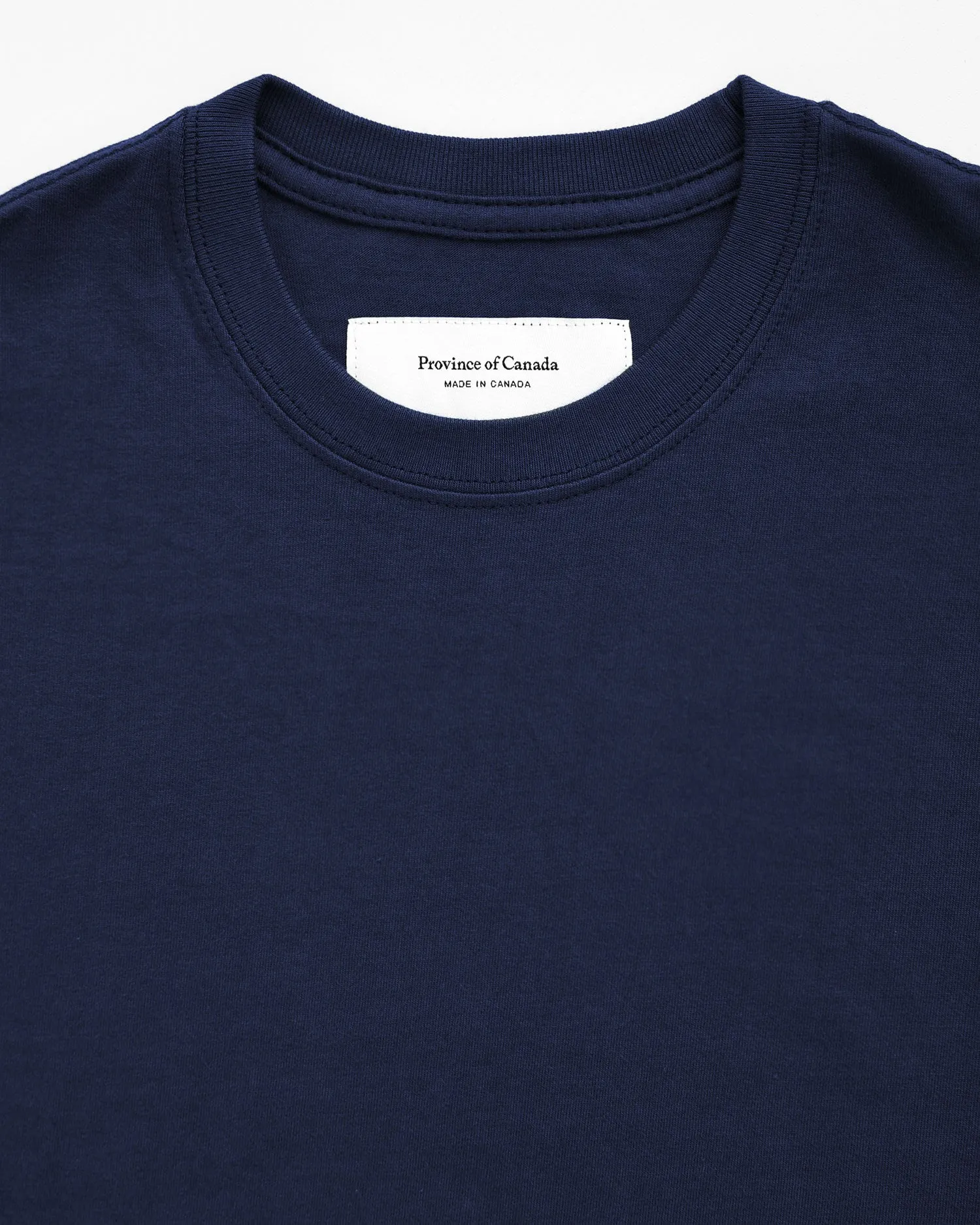 Monday Long Sleeve Crop Top Navy sold by Province of Canada product image thumbnail 3