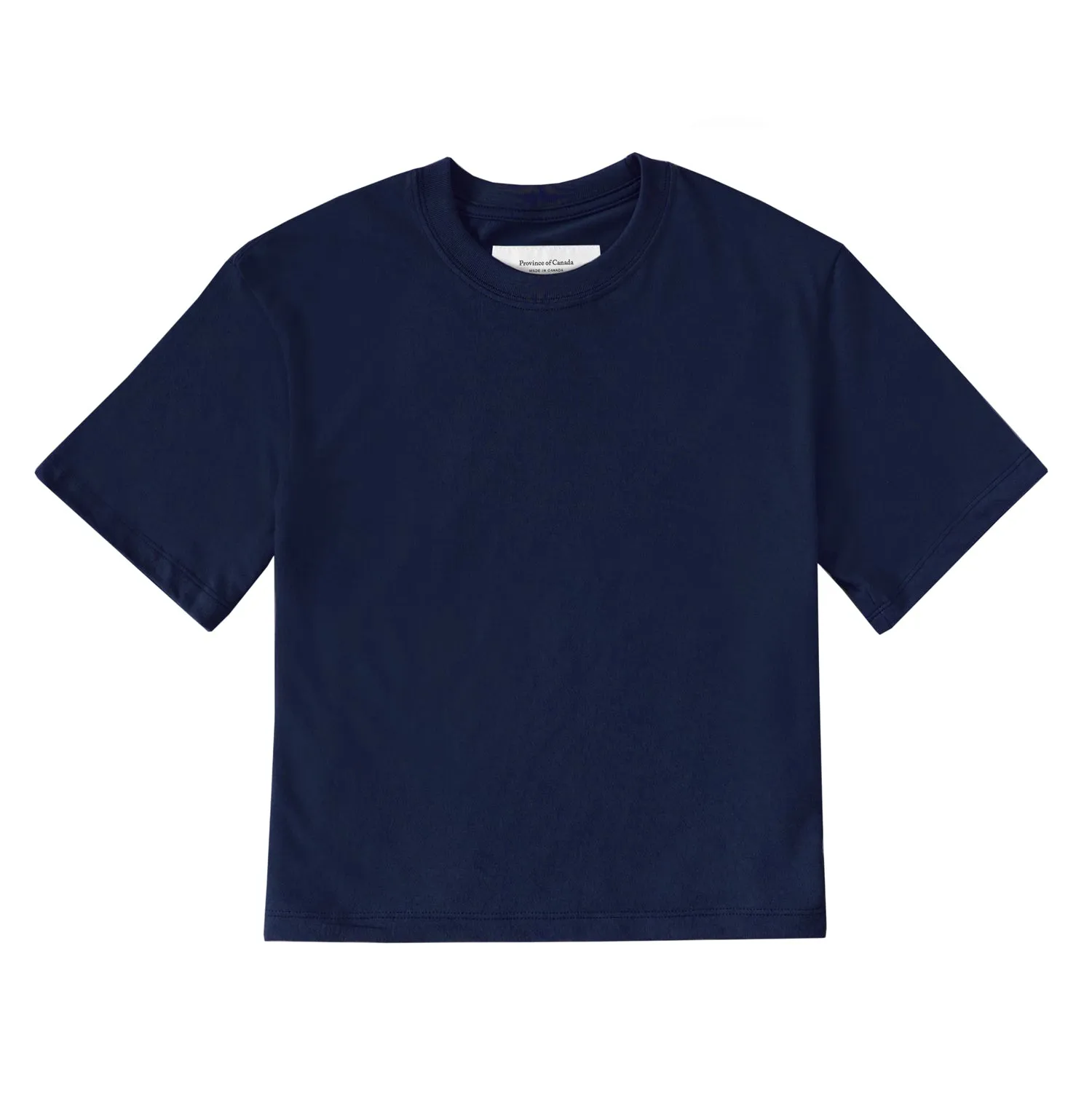 Monday Crop Top Navy sold by Province of Canada