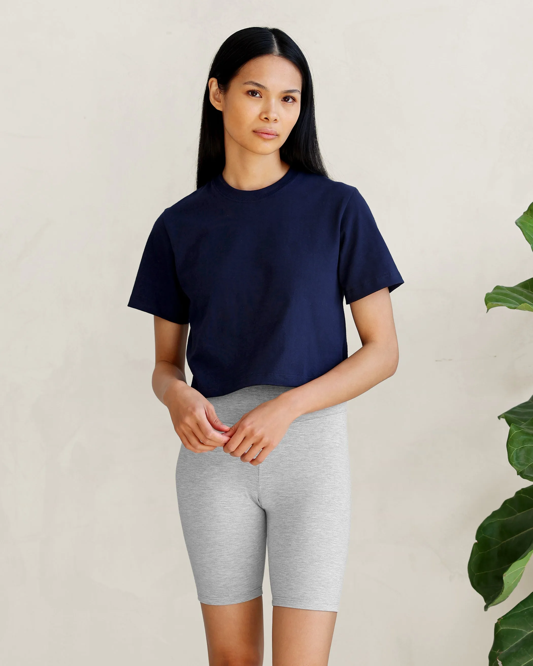 Monday Crop Top Navy sold by Province of Canada product image thumbnail 2