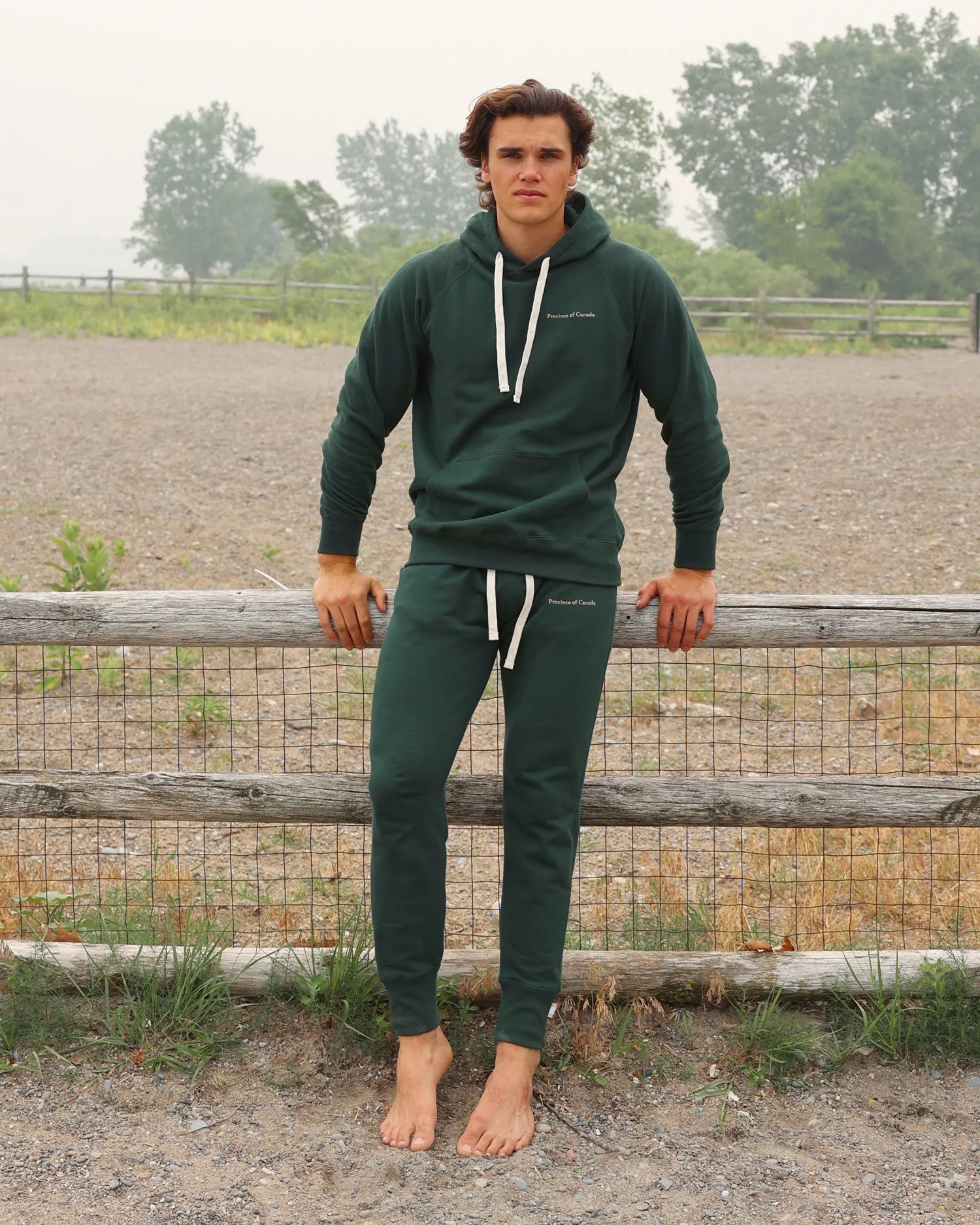 Skinny French Terry Sweatpant Forest - Unisex sold by Province of Canada product image thumbnail 3