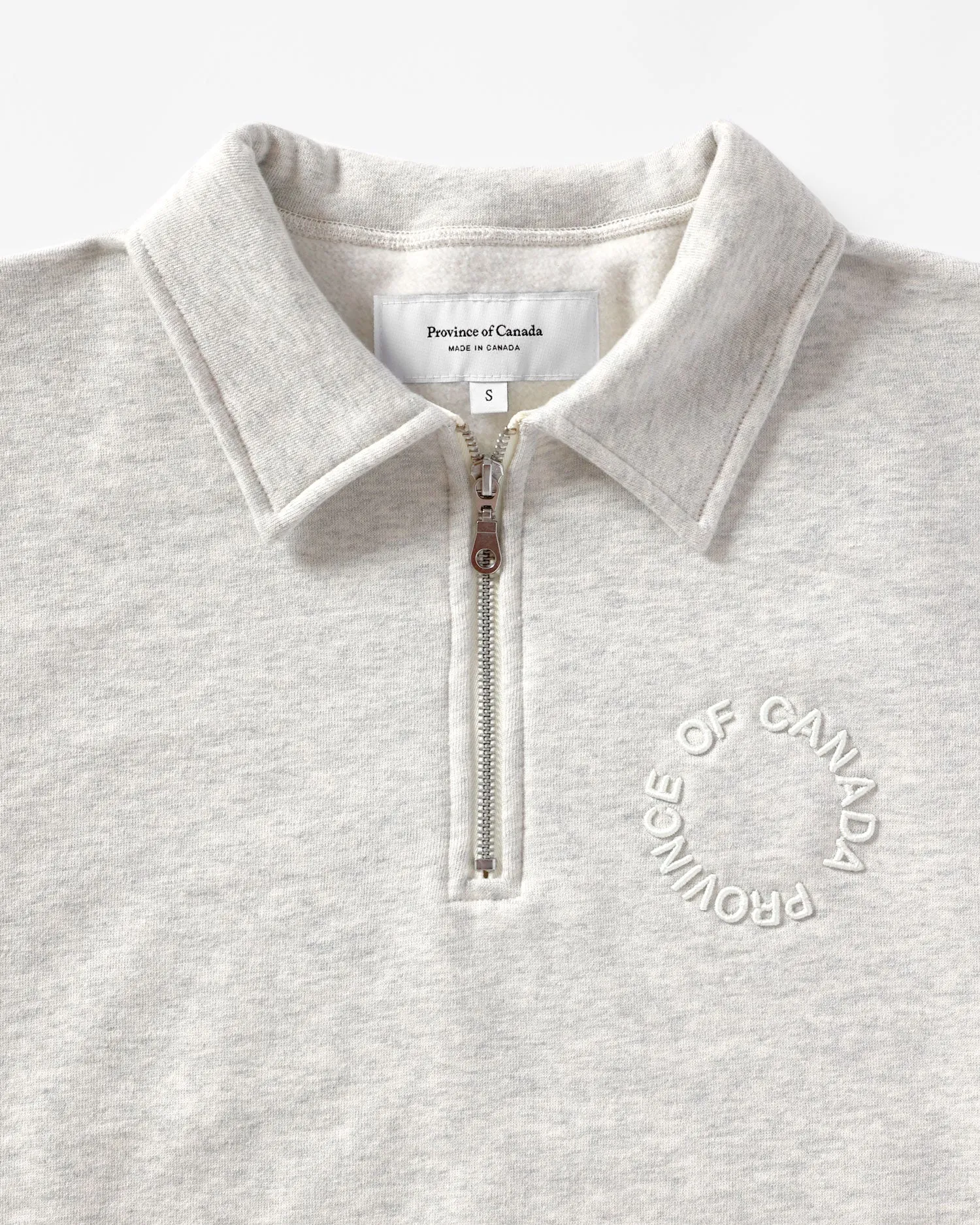 Half Zip Fleece Sweatshirt Eggshell - Unisex sold by Province of Canada product image thumbnail 5