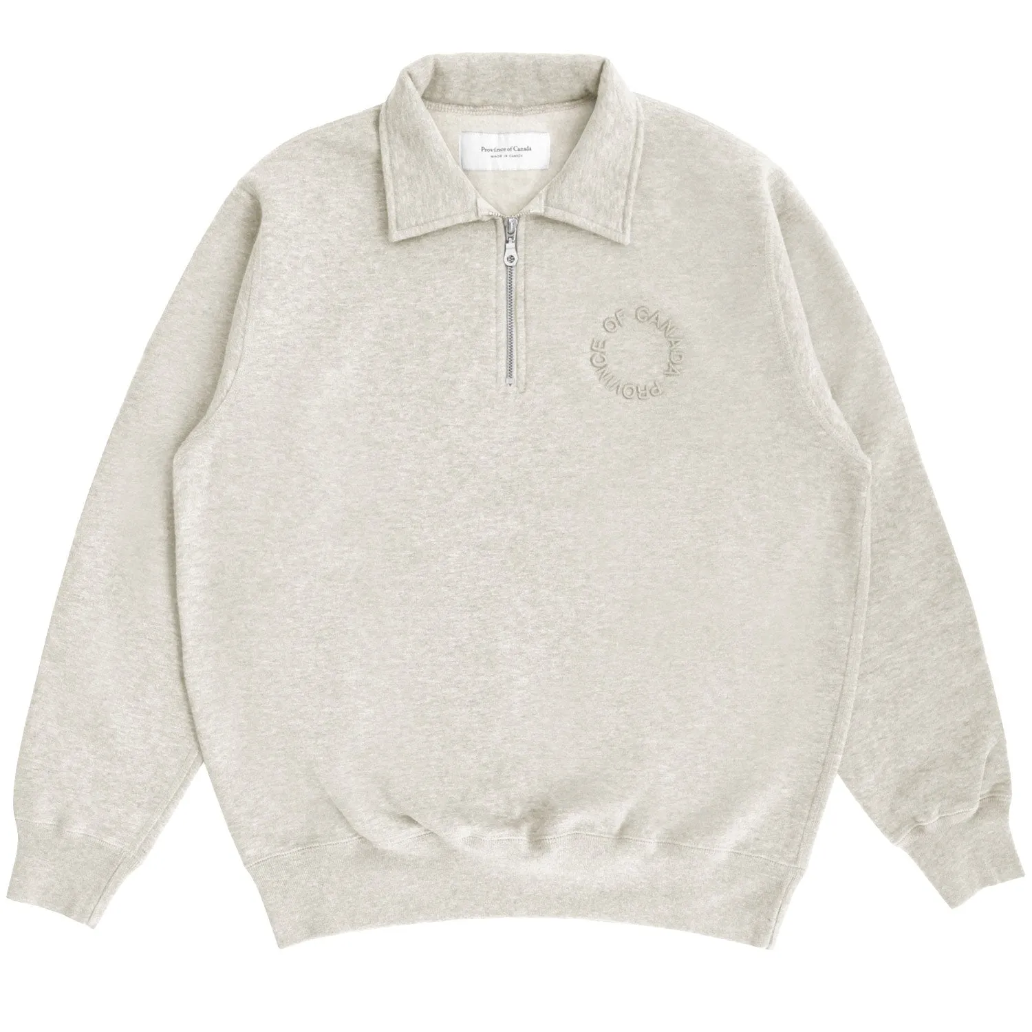 Half Zip Fleece Sweatshirt Eggshell - Unisex sold by Province of Canada