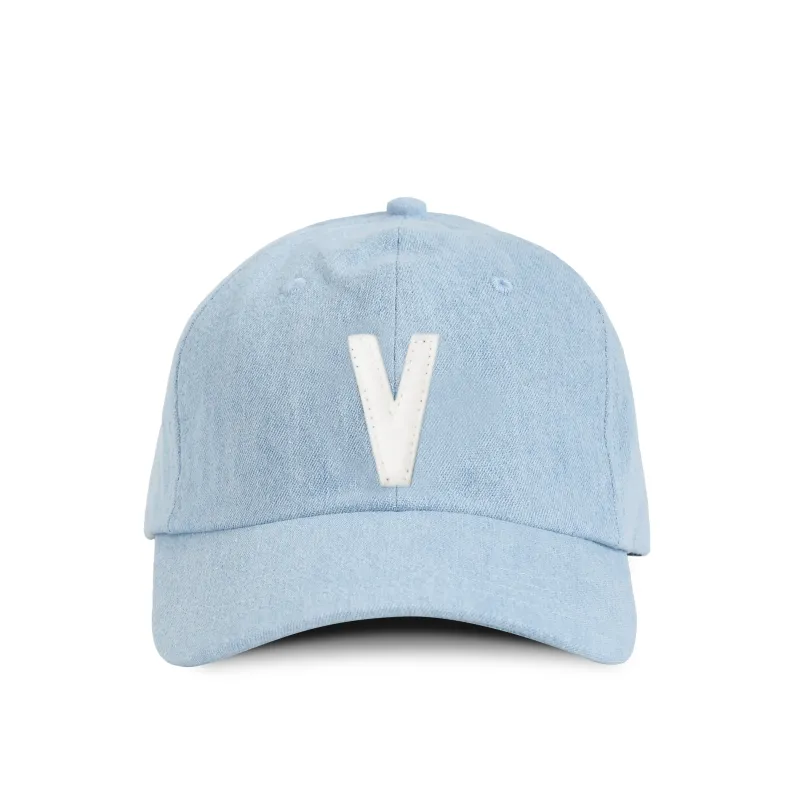Letter V Baseball Hat Denim made by Province of Canada