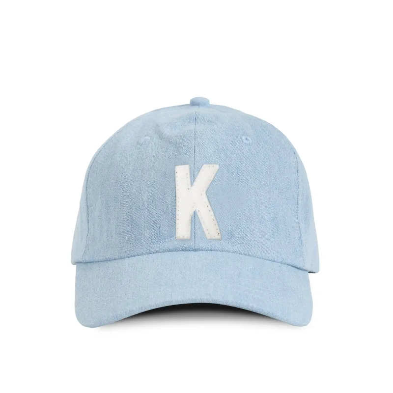 Letter K Baseball Hat Denim sold by Province of Canada
