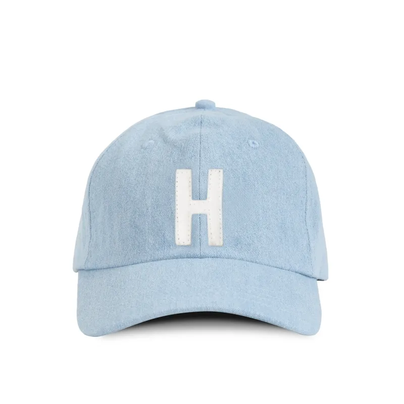 Letter H Baseball Hat Denim made by Province of Canada