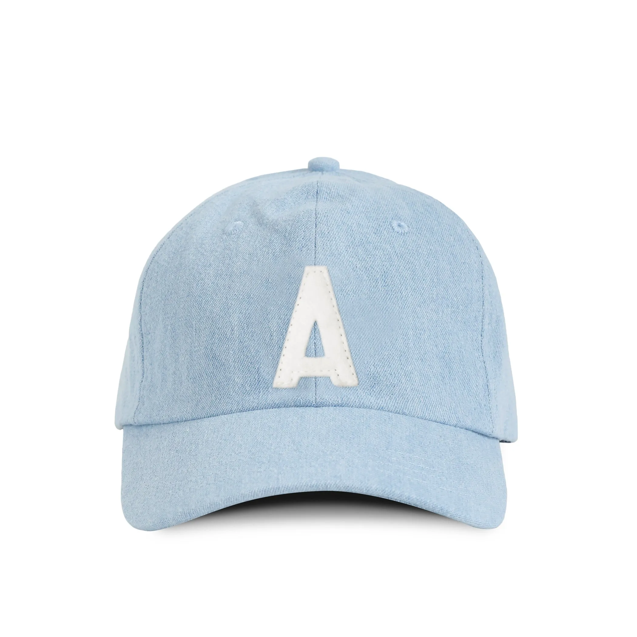 Letter A Baseball Hat Denim sold by Province of Canada