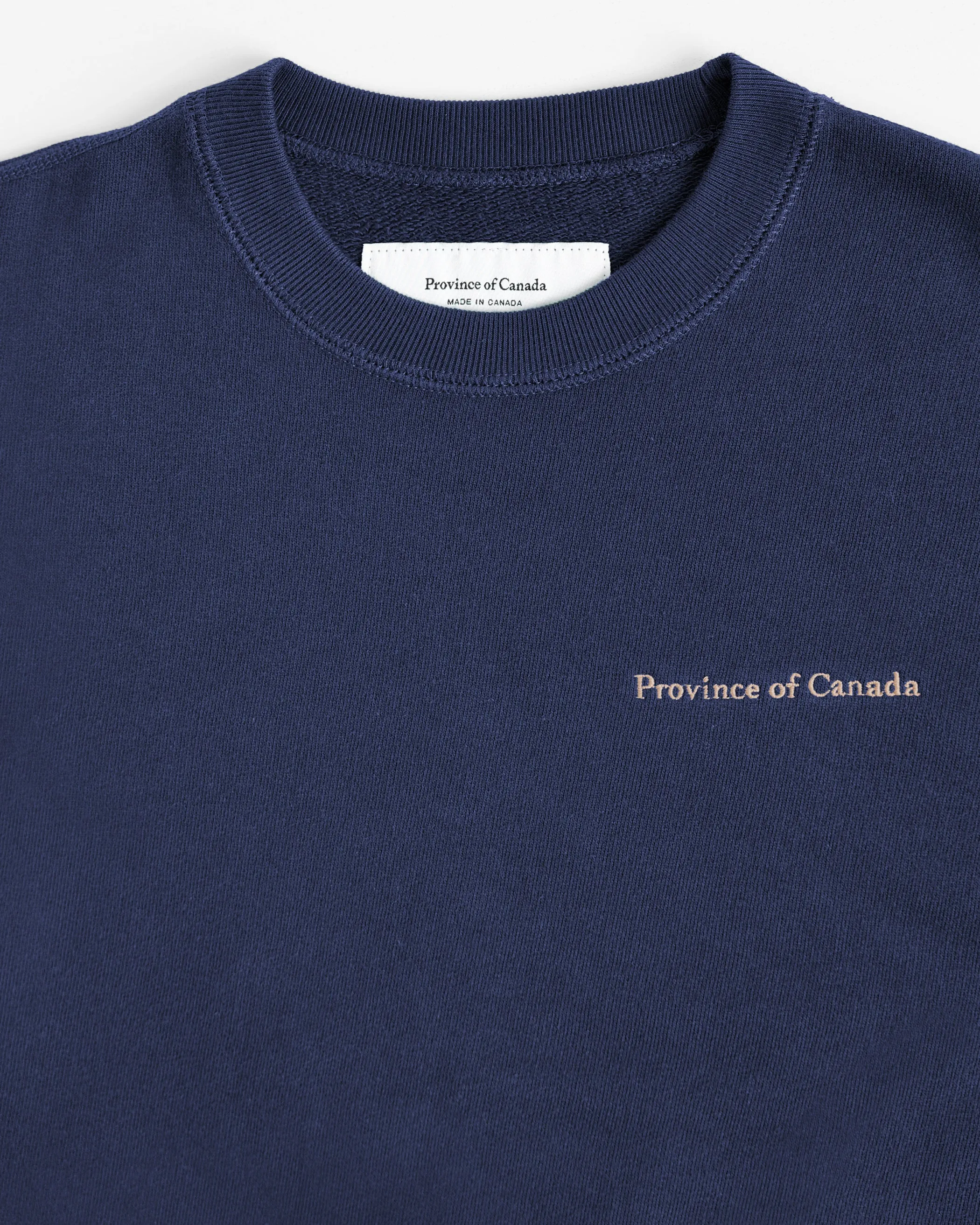 French Terry Crop Sweatshirt Navy sold by Province of Canada product image thumbnail 3