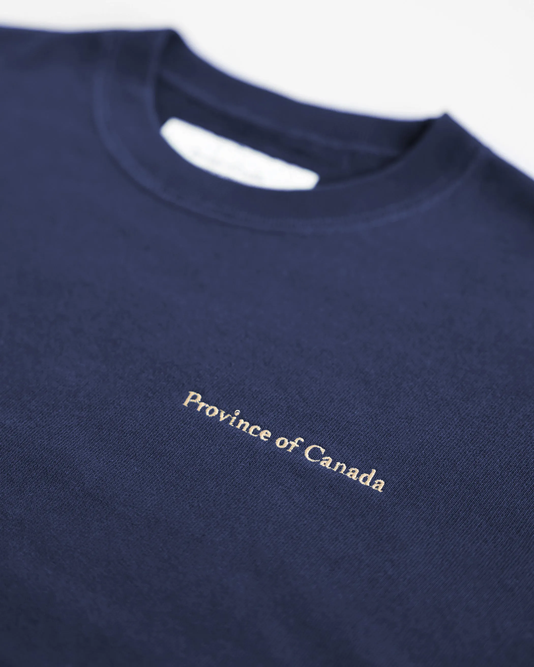 French Terry Crop Sweatshirt Navy sold by Province of Canada product image thumbnail 4