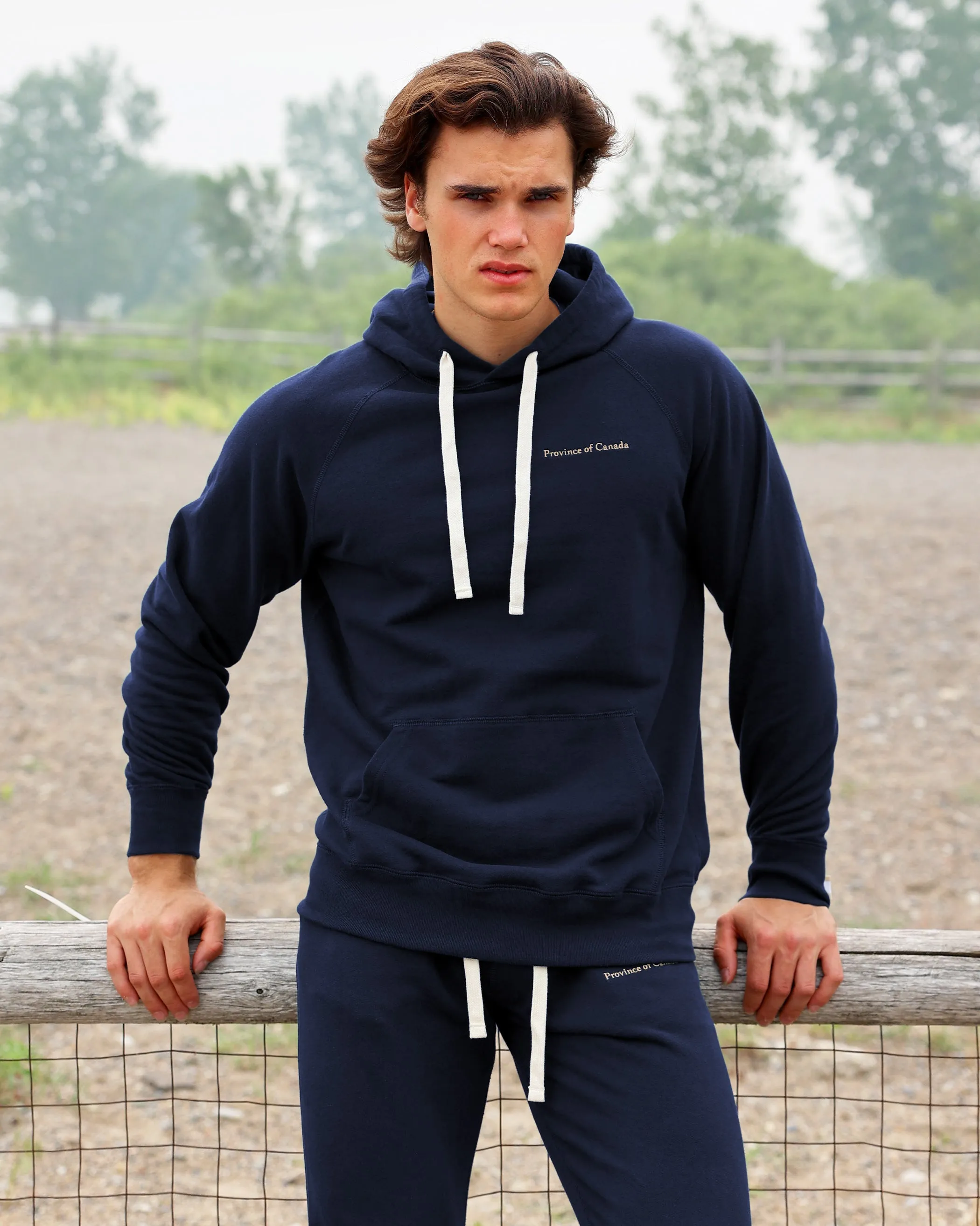 French Terry Hoodie Navy - Unisex sold by Province of Canada product image thumbnail 2