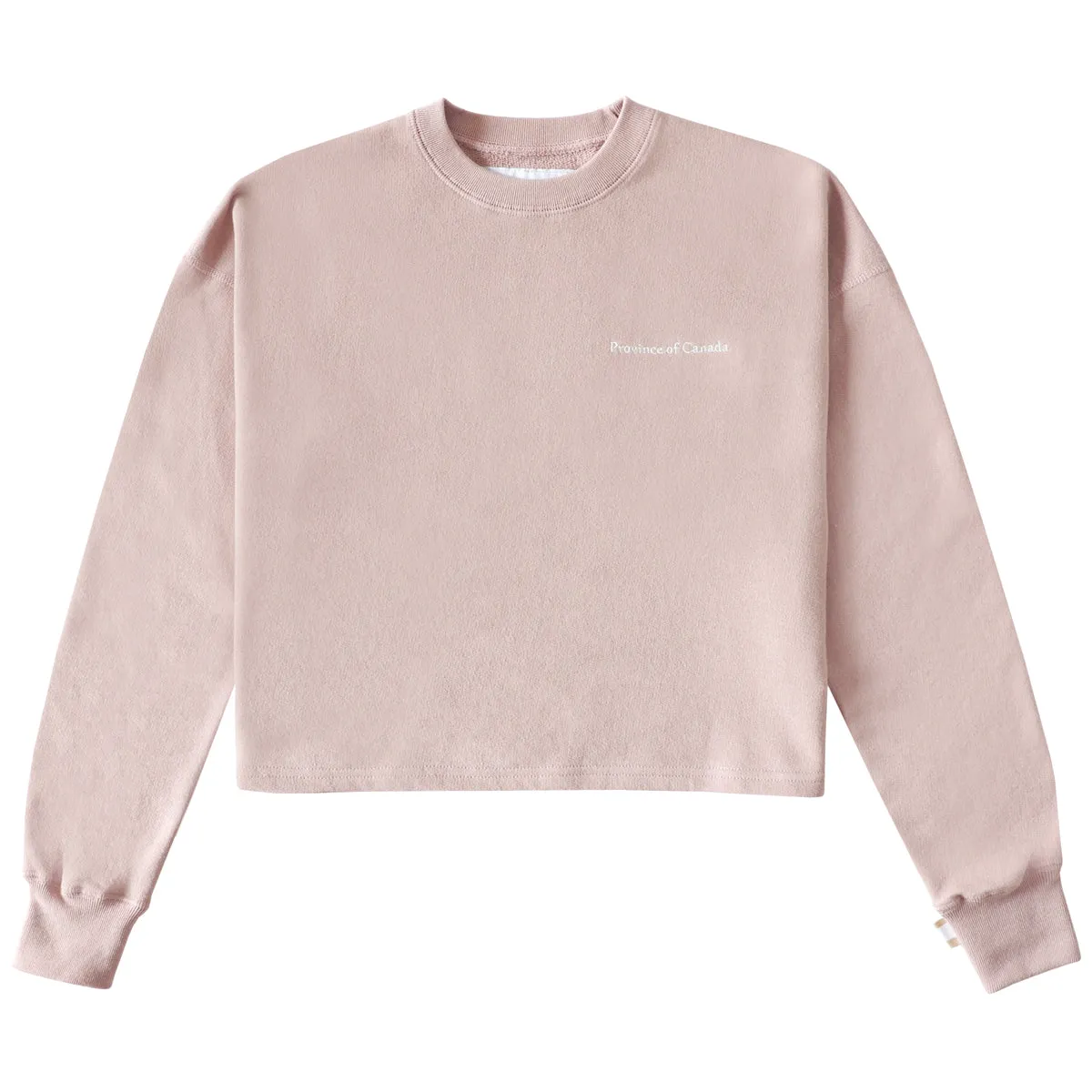 French Terry Crop Sweatshirt Dusk sold by Province of Canada