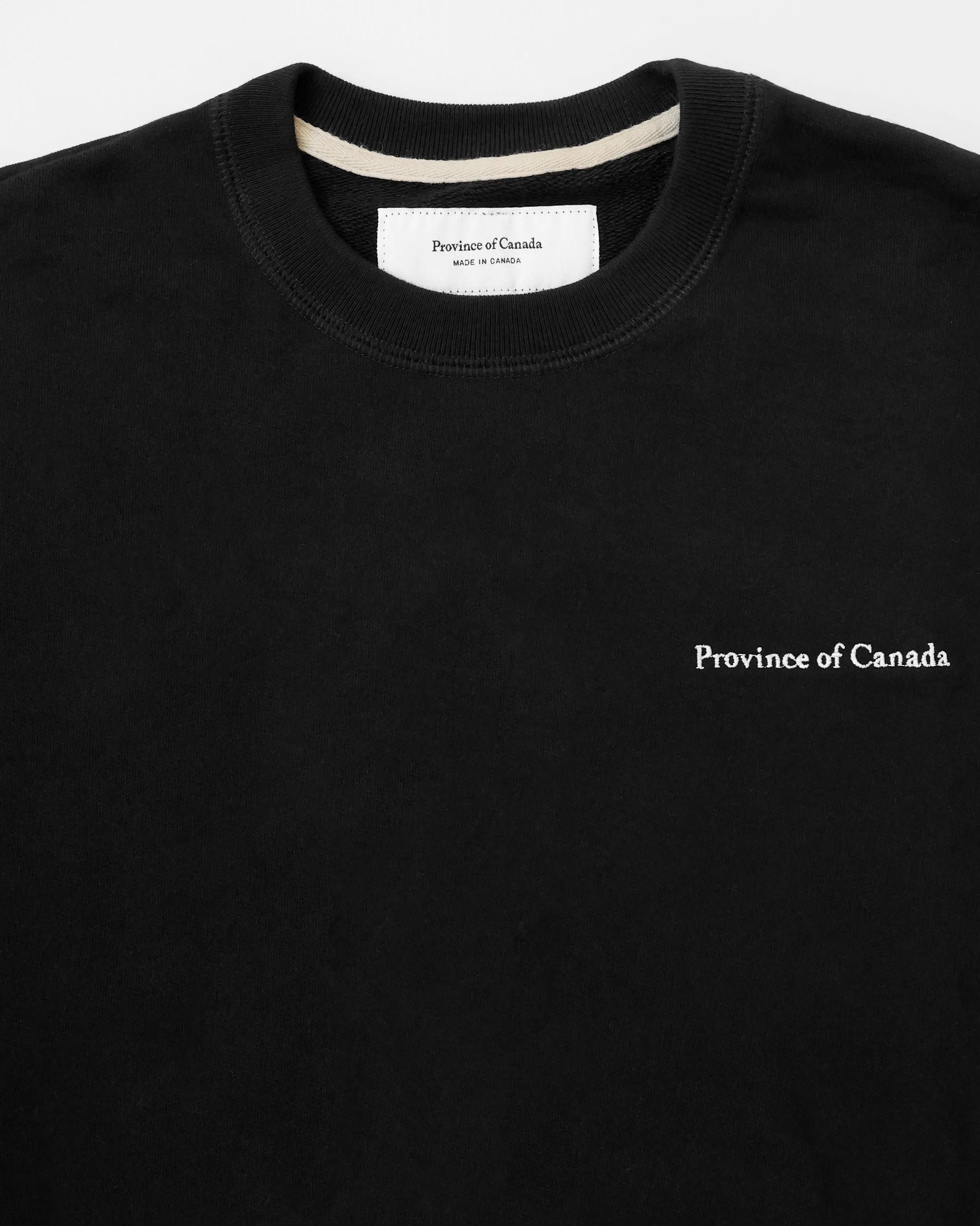French Terry Long Sweatshirt Black sold by Province of Canada product image thumbnail 3