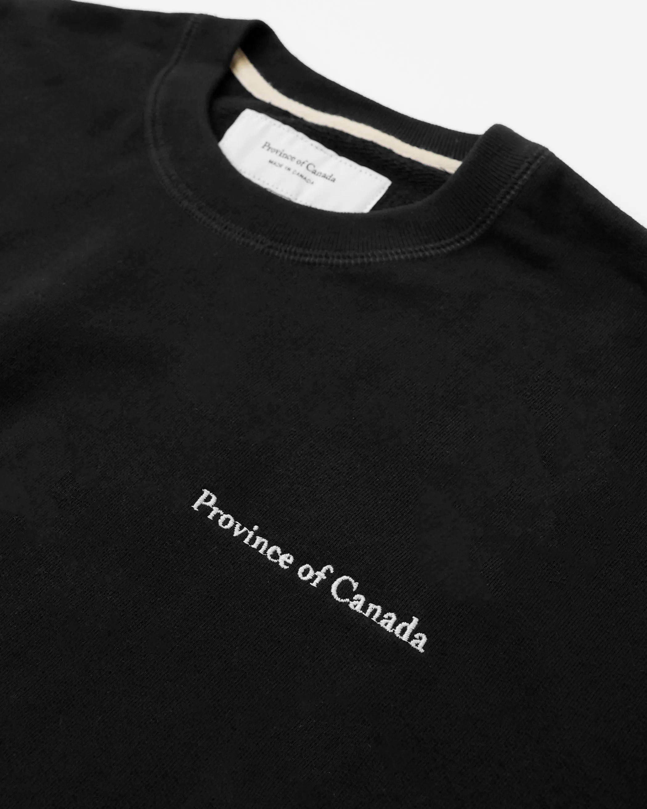 French Terry Long Sweatshirt Black sold by Province of Canada product image thumbnail 4