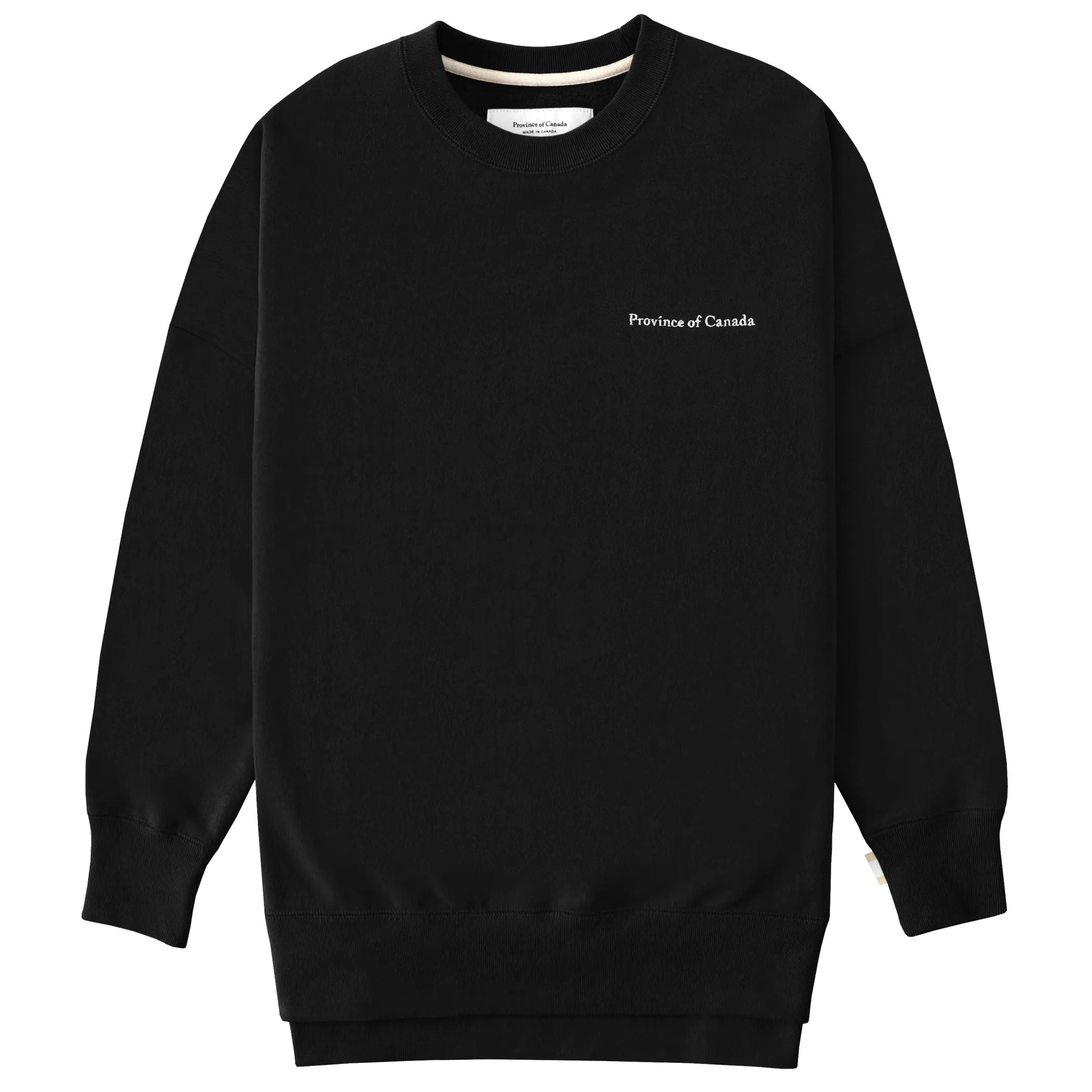 French Terry Long Sweatshirt Black sold by Province of Canada