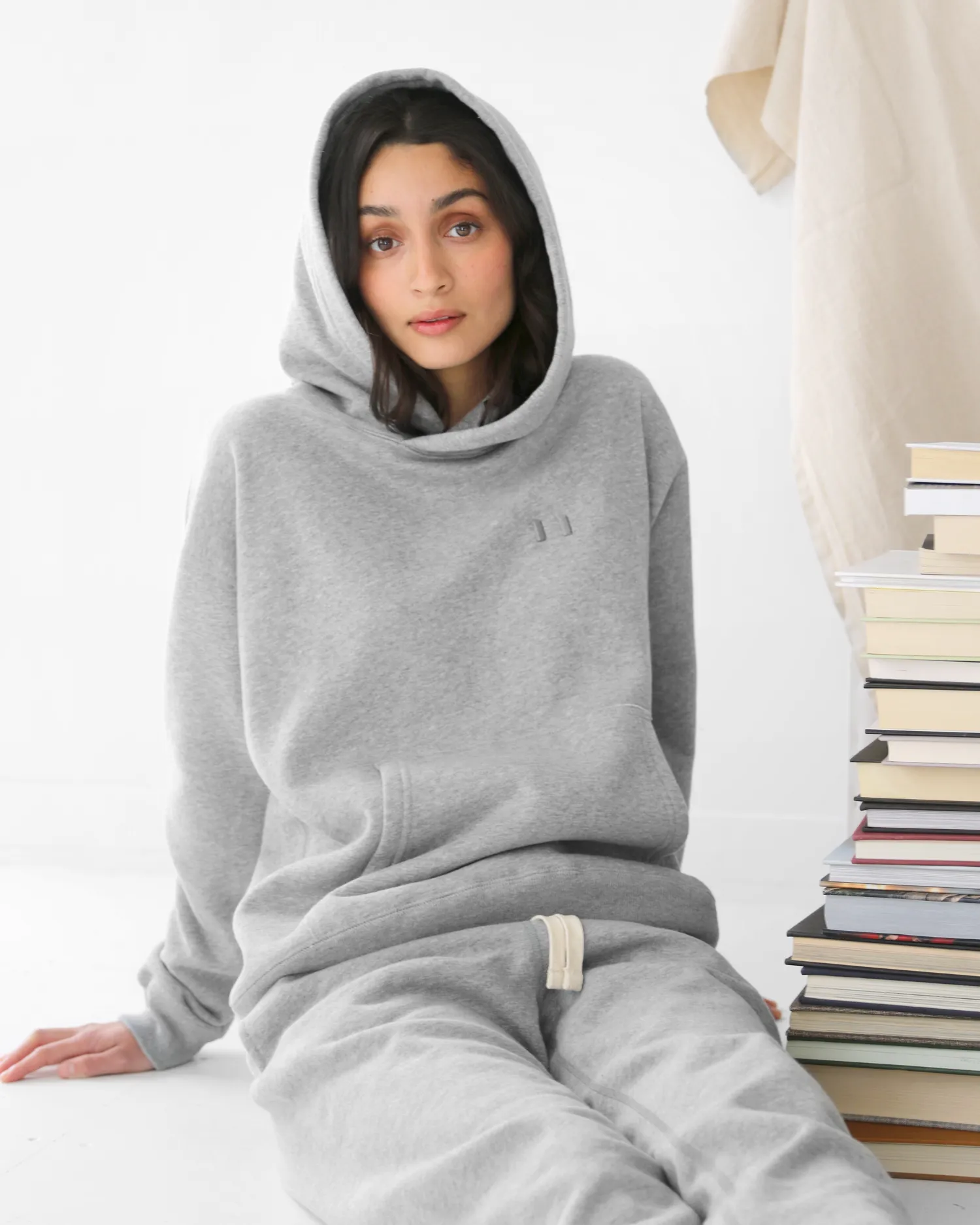 Flag Fleece Hoodie Heather Grey - Unisex sold by Province of Canada product image thumbnail 2