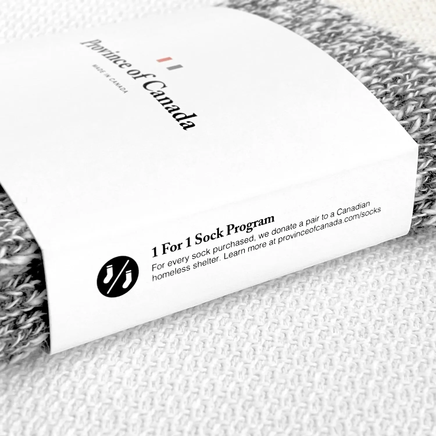 Cream Block Sock sold by Province of Canada product image thumbnail 5