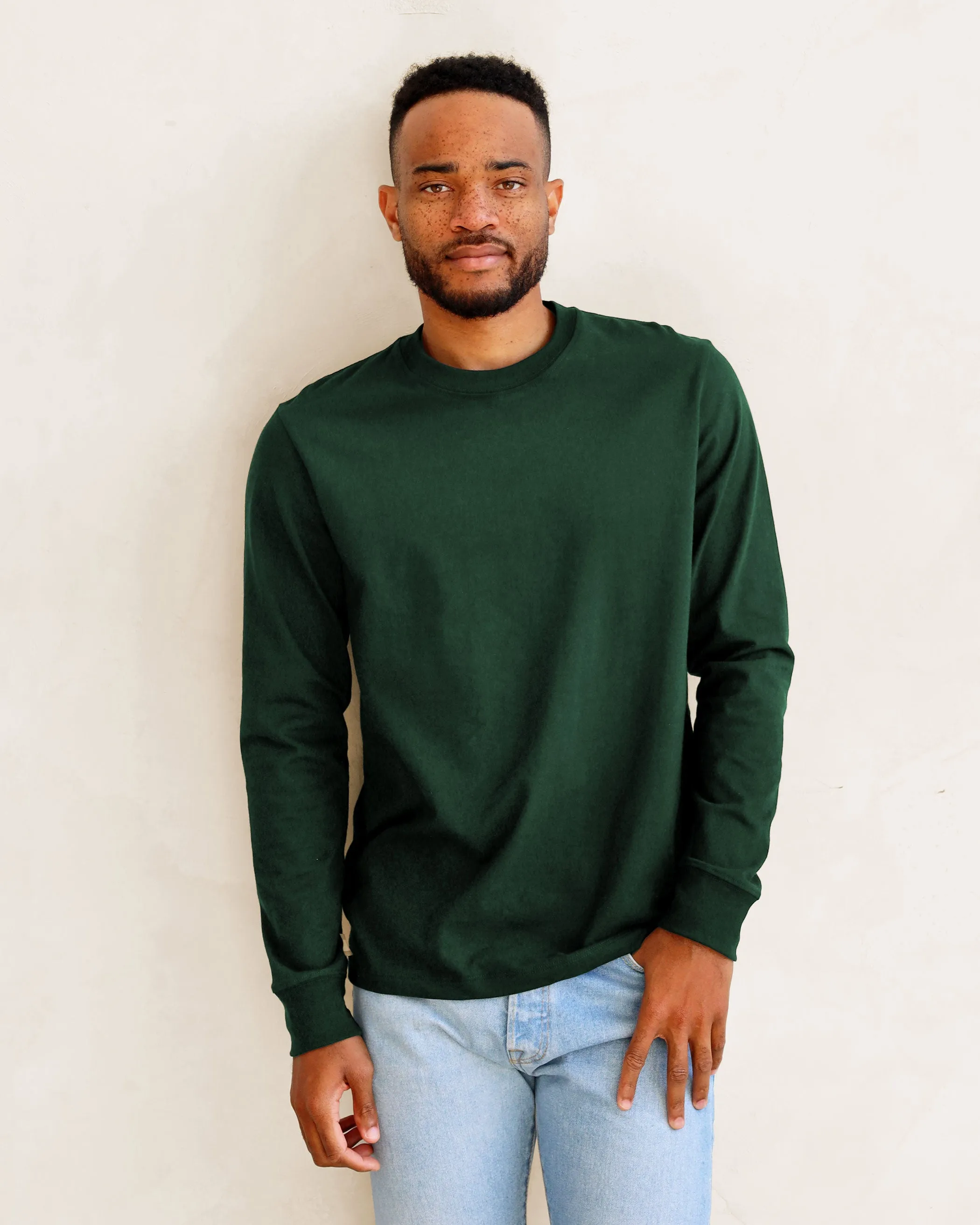 Monday Long Sleeve Tee Forest - Unisex sold by Province of Canada product image thumbnail 2