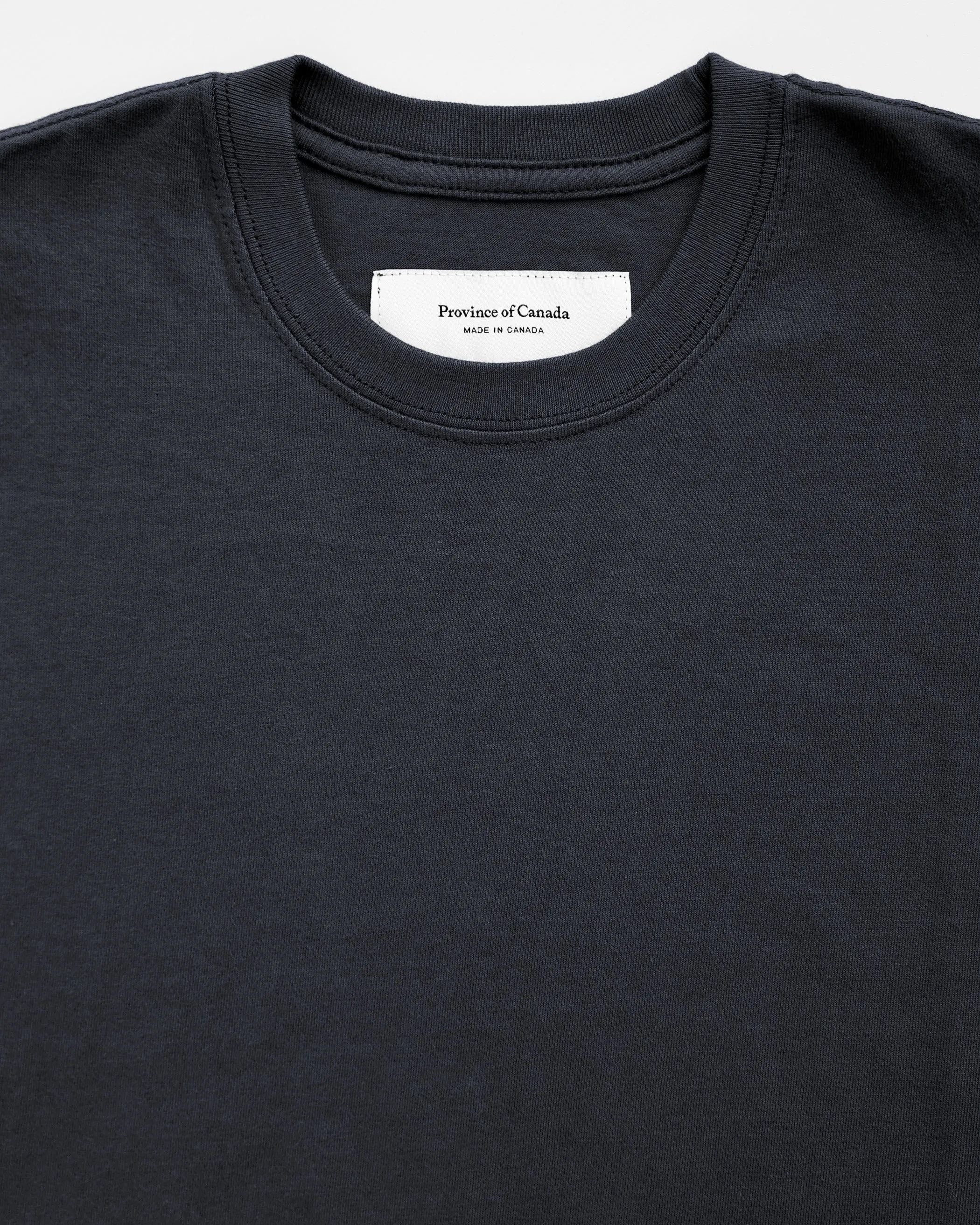 Monday Long Sleeve Crop Top Ink sold by Province of Canada product image thumbnail 3