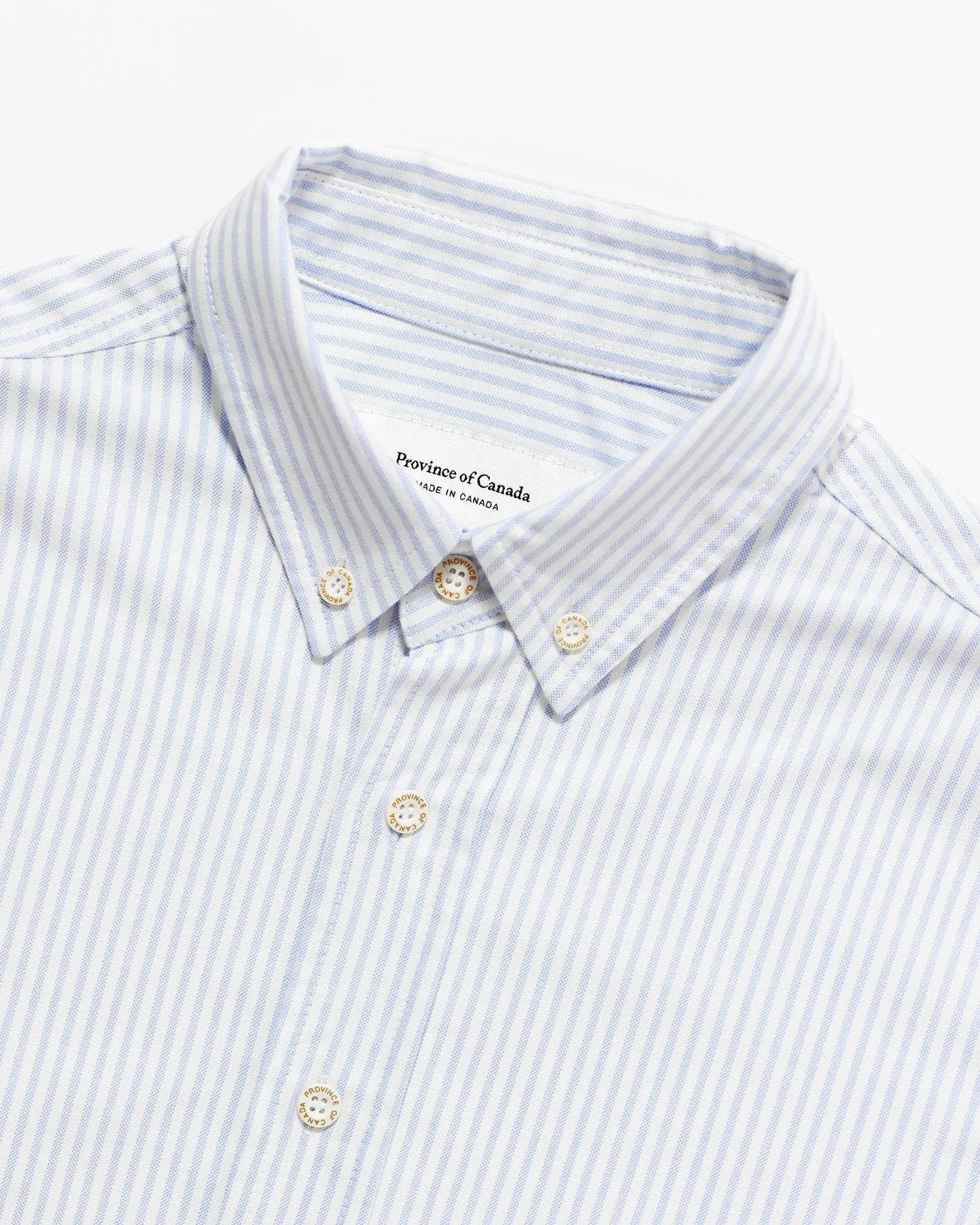 Oxford Stripe Shirt Blue - Unisex sold by Province of Canada product image thumbnail 4