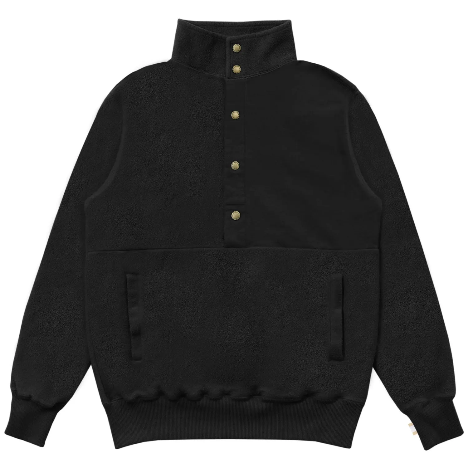 Reverse Fleece Pullover Black - Unisex sold by Province of Canada