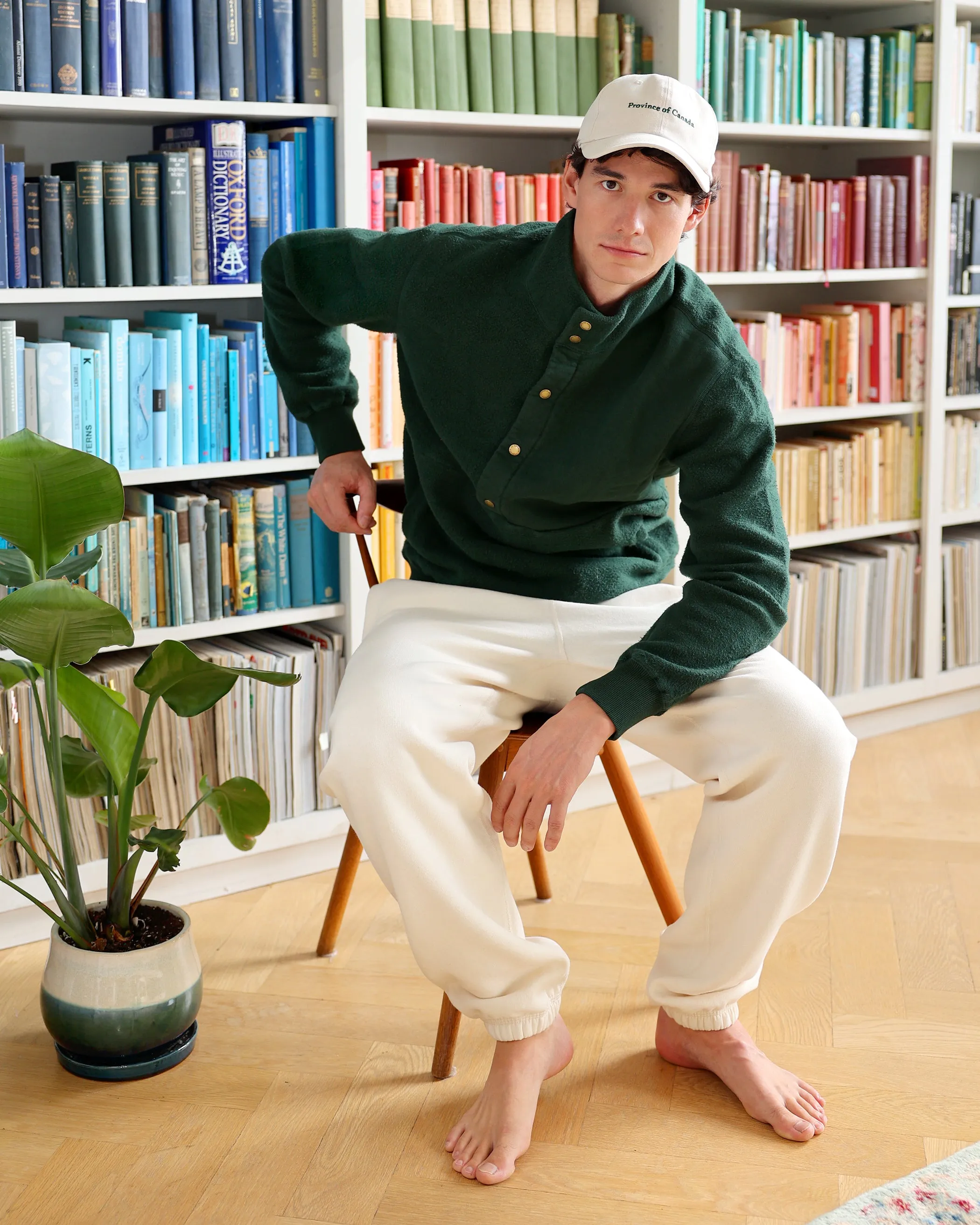 Reverse Fleece Pullover Forest - Unisex sold by Province of Canada product image thumbnail 4