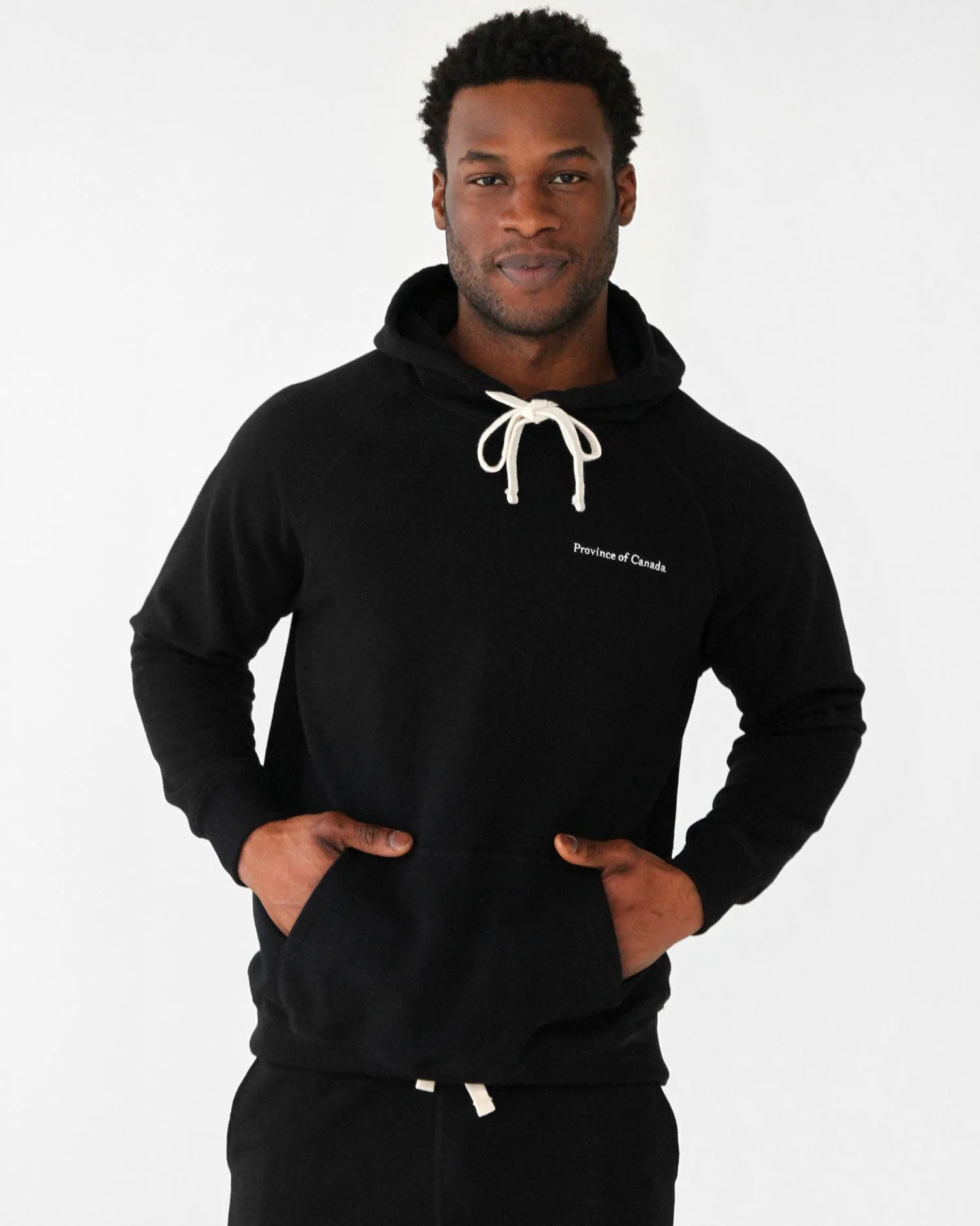 French Terry Hoodie Black - Unisex sold by Province of Canada product image thumbnail 3