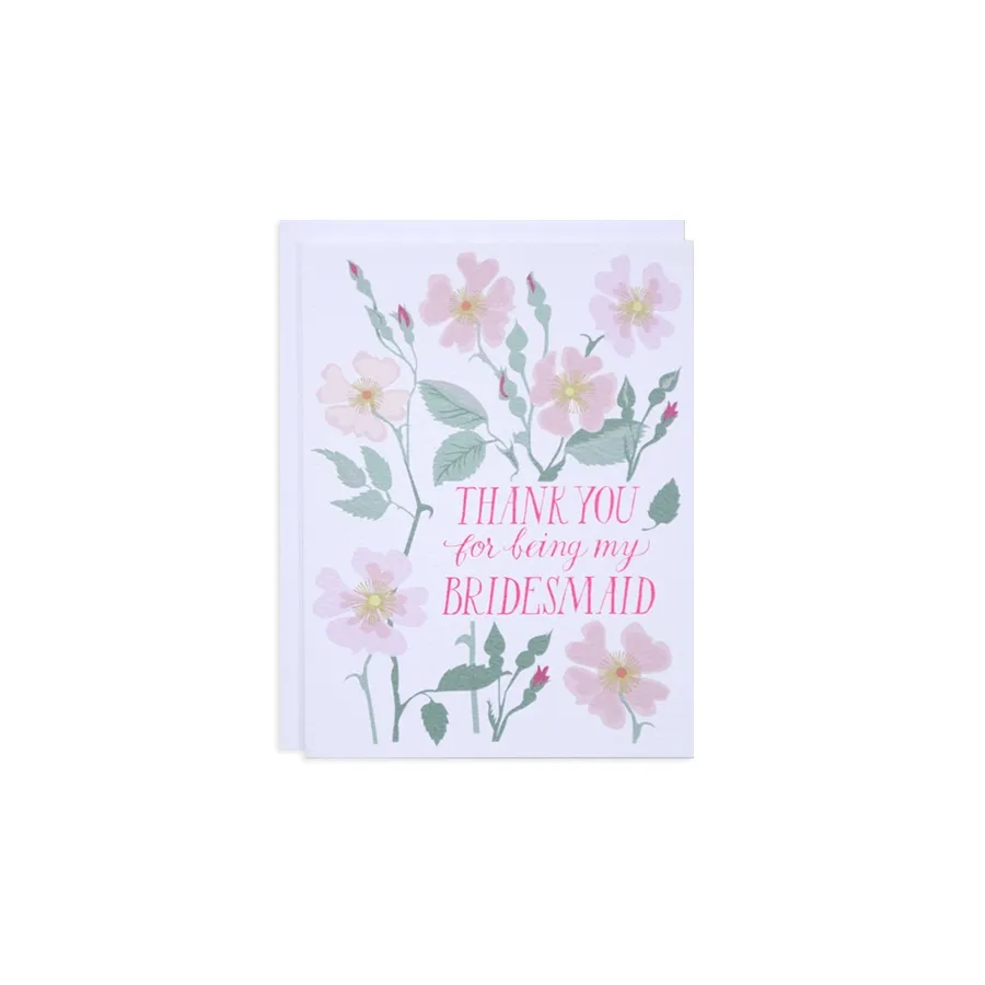 Thank You Bridesmaid Greeting Card sold by Province of Canada