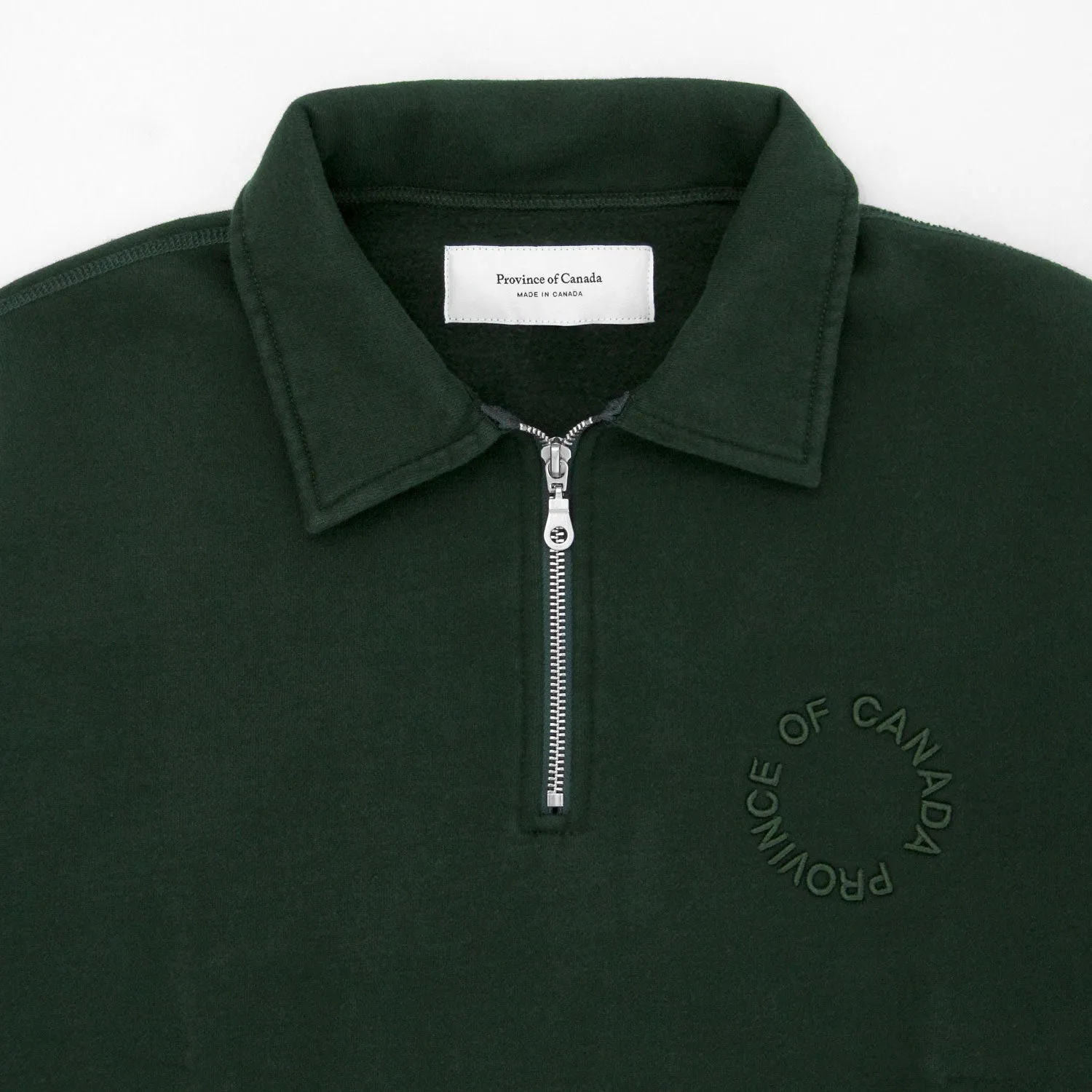 Half Zip Fleece Sweatshirt Forest - Unisex sold by Province of Canada product image thumbnail 4