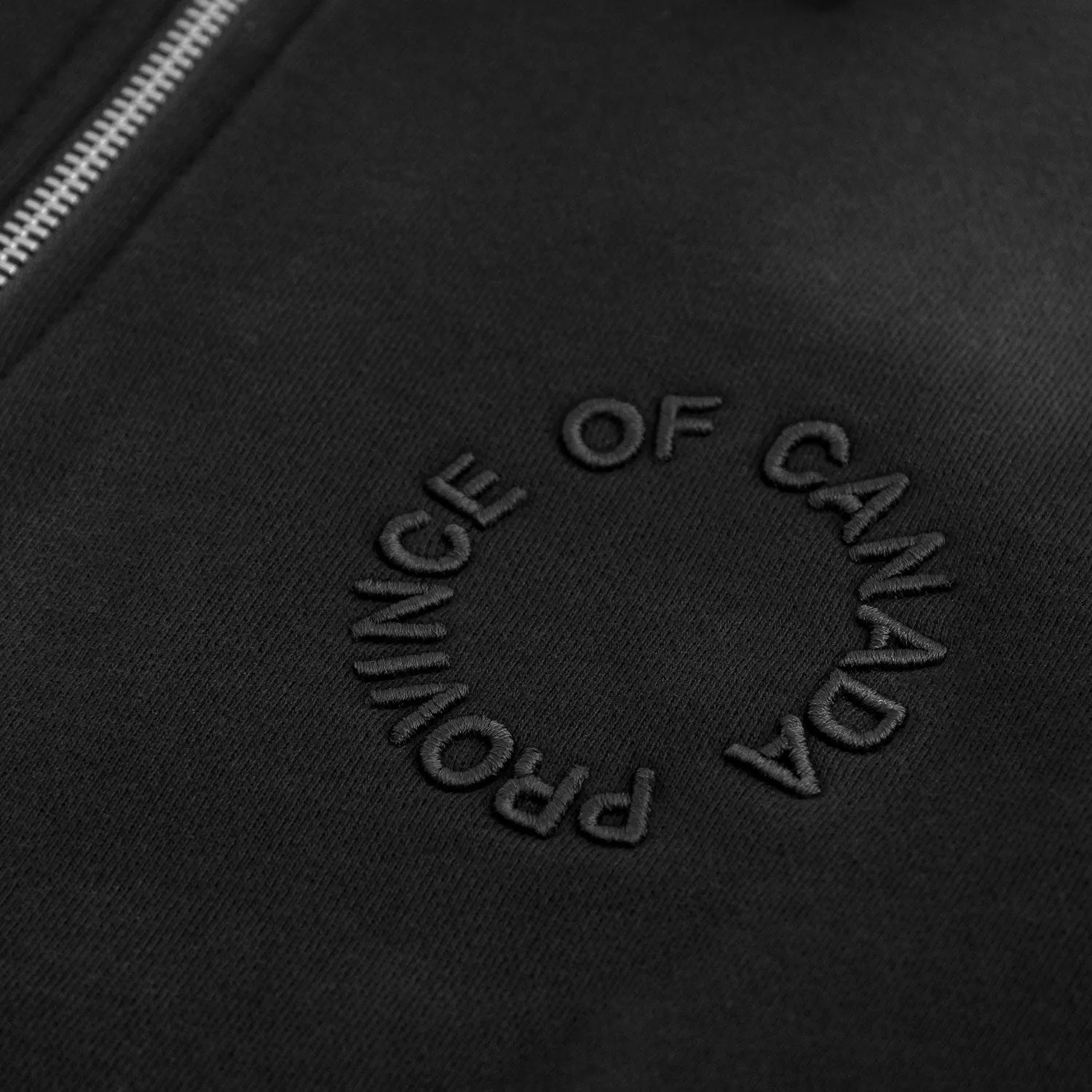 Half Zip Fleece Sweatshirt Black - Unisex sold by Province of Canada product image thumbnail 5