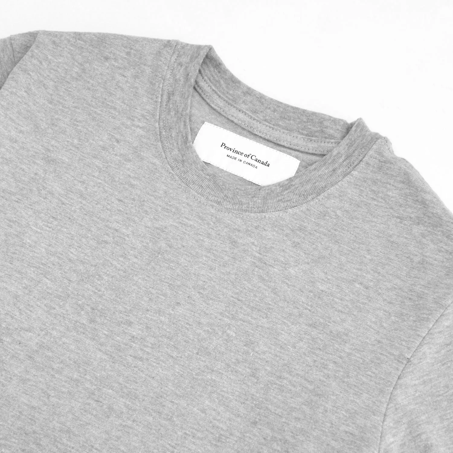 Monday Long Sleeve Crop Top Heather Grey sold by Province of Canada product image thumbnail 2