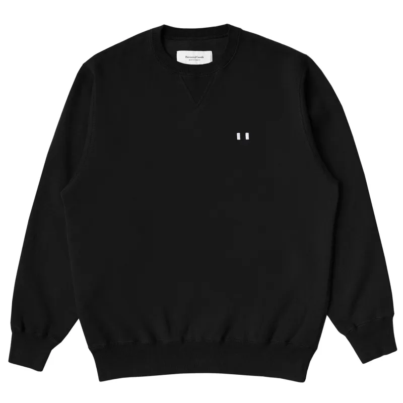 Lounge Fleece Sweatshirt Black - Unisex made by Province of Canada