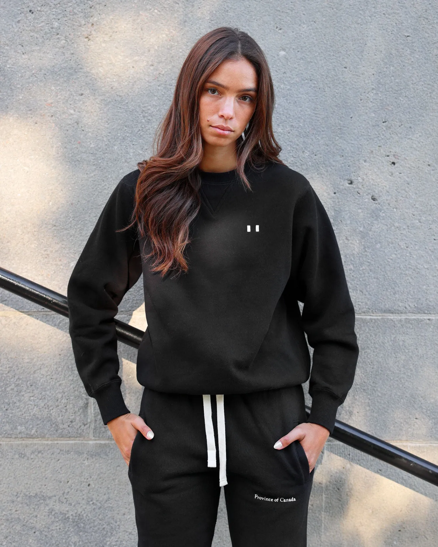 Lounge Fleece Sweatshirt Black - Unisex sold by Province of Canada product image thumbnail 2