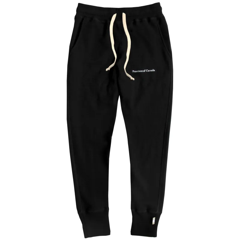 Skinny French Terry Sweatpant Black - Unisex sold by Province of Canada