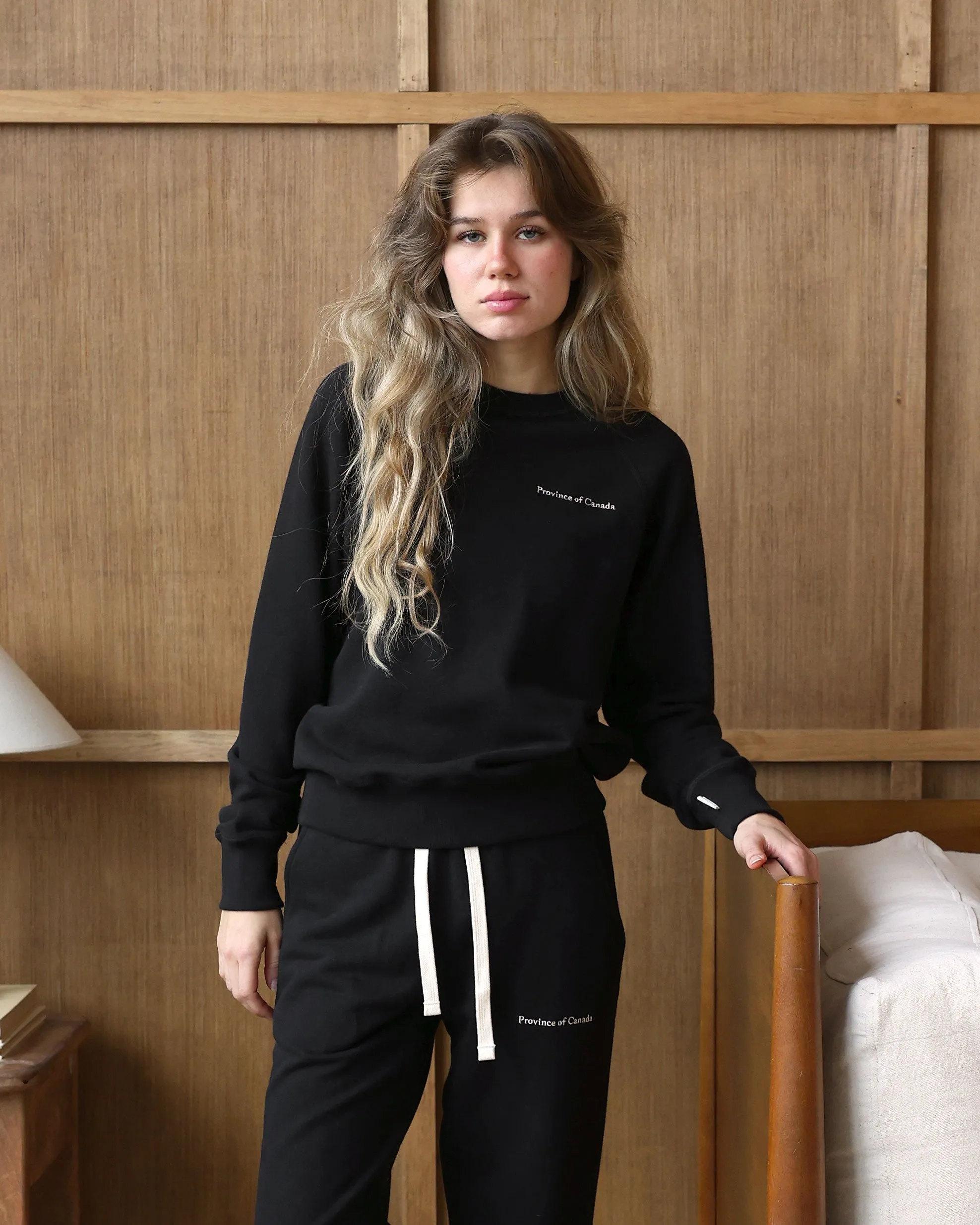 French Terry Sweatshirt Black - Unisex sold by Province of Canada product image thumbnail 3