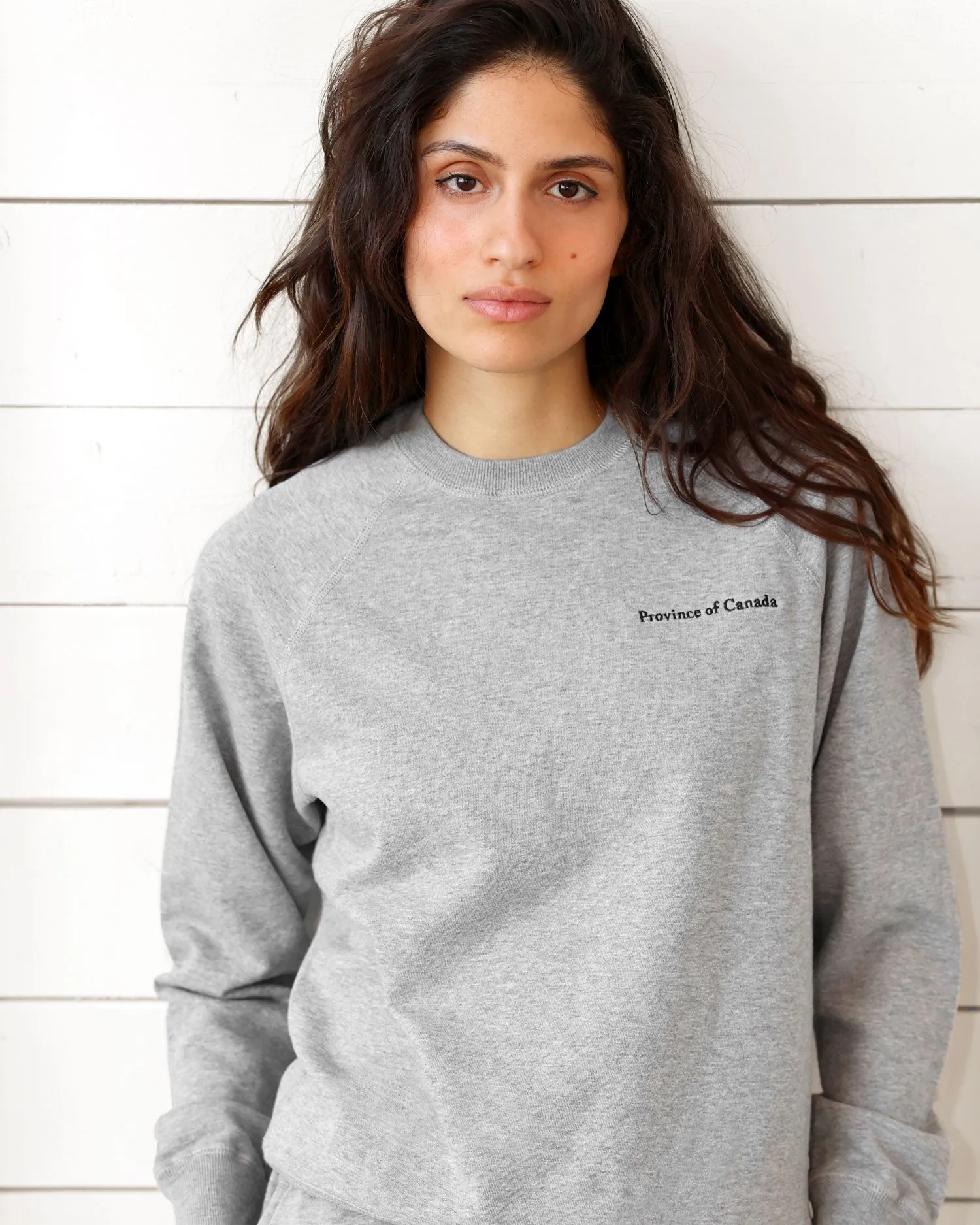 French Terry Sweatshirt Heather Grey sold by Province of Canada product image thumbnail 3