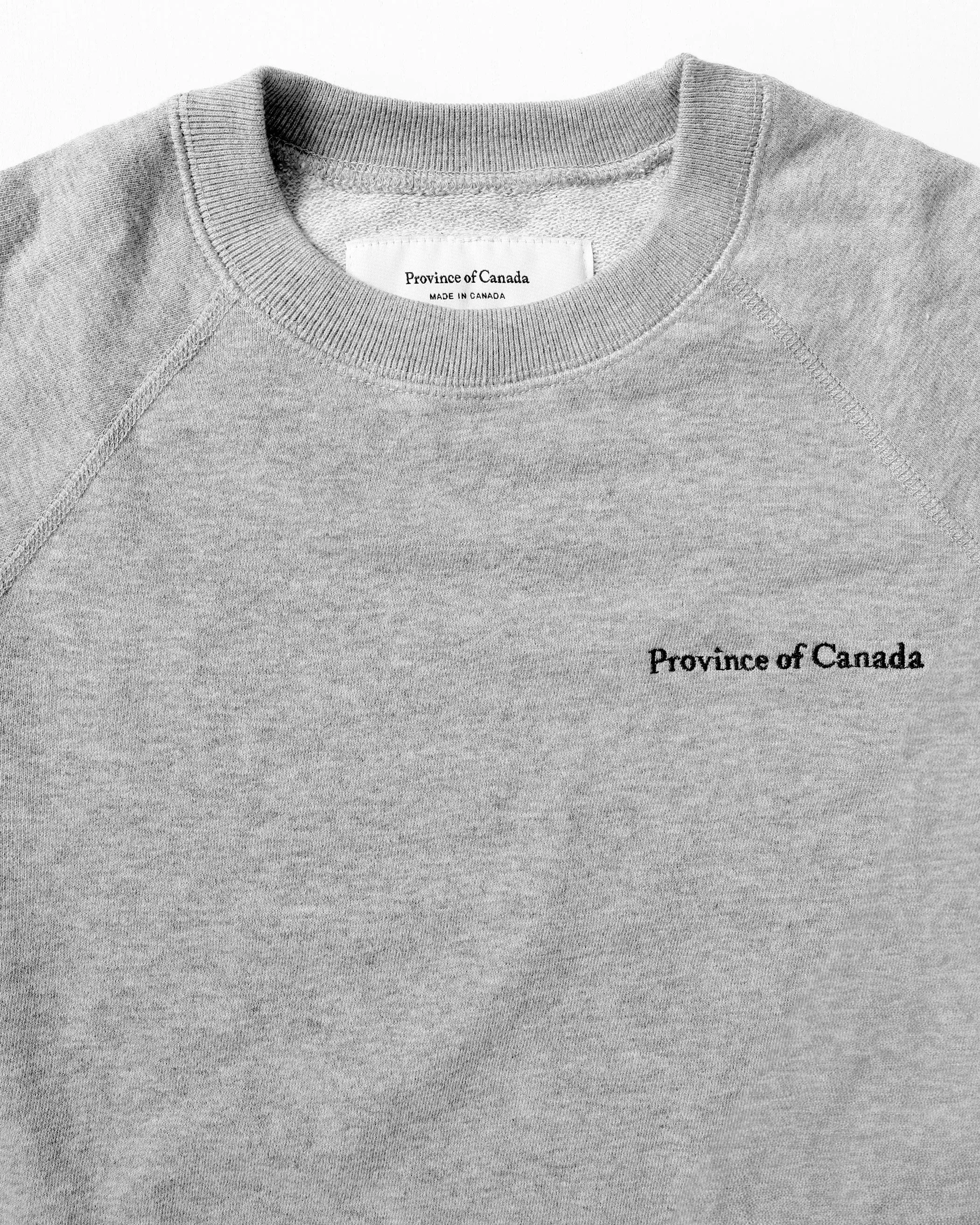 French Terry Sweatshirt Heather Grey sold by Province of Canada product image thumbnail 4