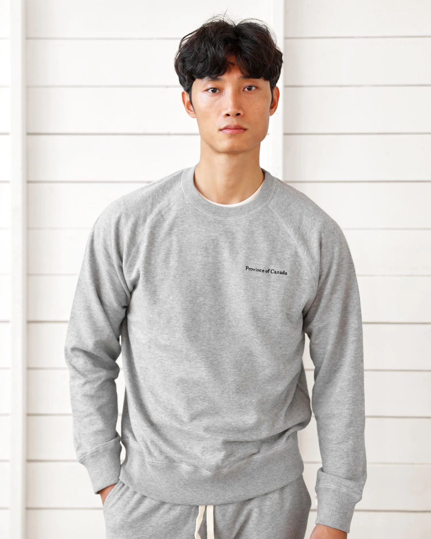 French Terry Sweatshirt Heather Grey sold by Province of Canada product image thumbnail 2
