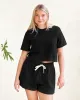 Monday Crop Top Black sold by Province of Canada