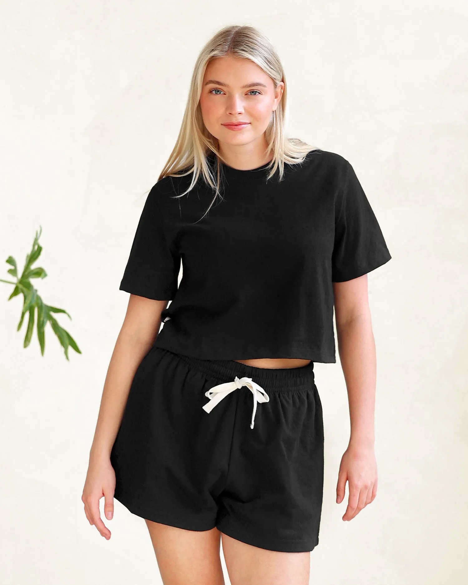 Monday Crop Top Black sold by Province of Canada product image thumbnail 2