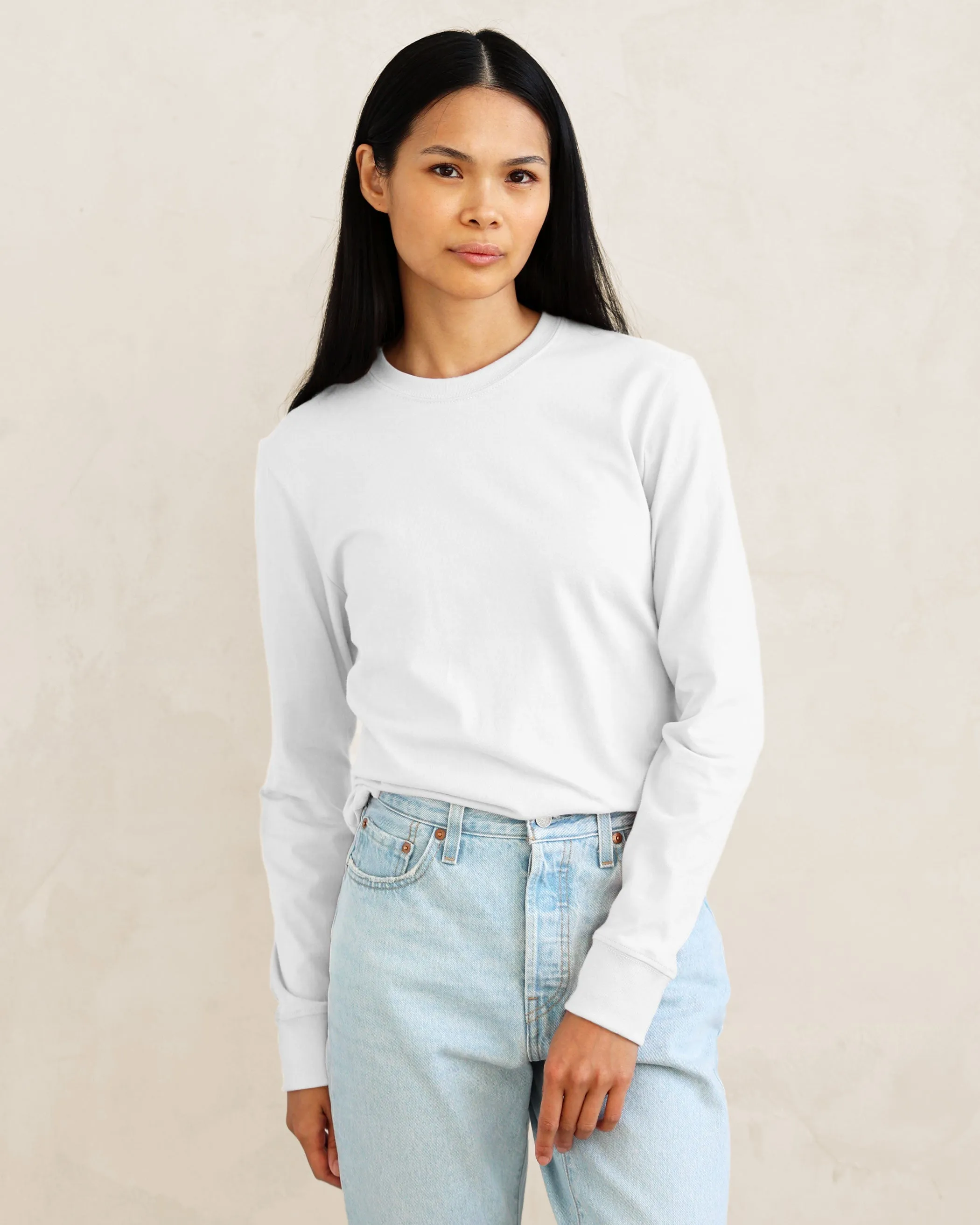 Monday Long Sleeve Tee White - Unisex sold by Province of Canada product image thumbnail 3