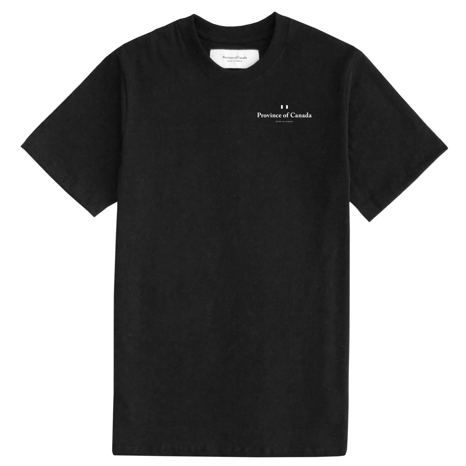 Left Chest Logo Tee Black - Unisex sold by Province of Canada