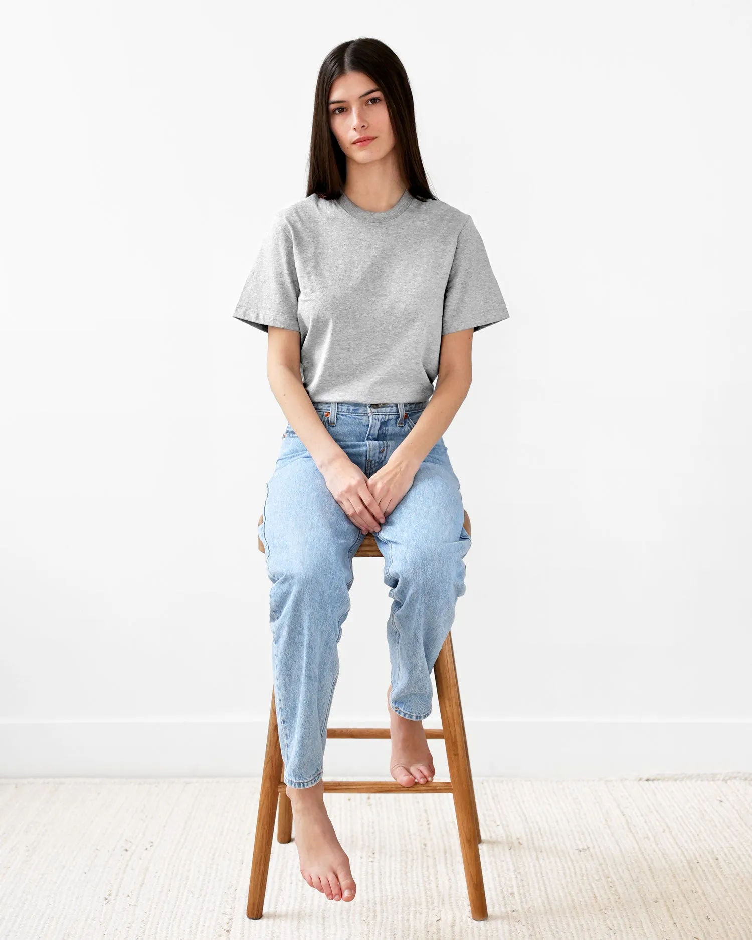 Monday Tee Heather Grey - Unisex sold by Province of Canada product image thumbnail 3