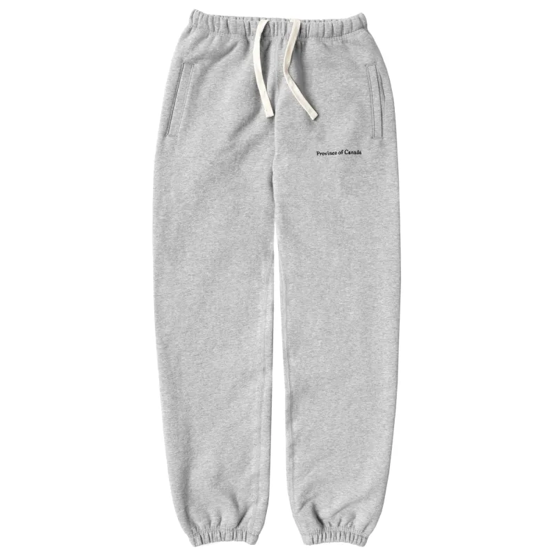 Lounge Fleece Sweatpant Heather Grey - Unisex sold by Province of Canada