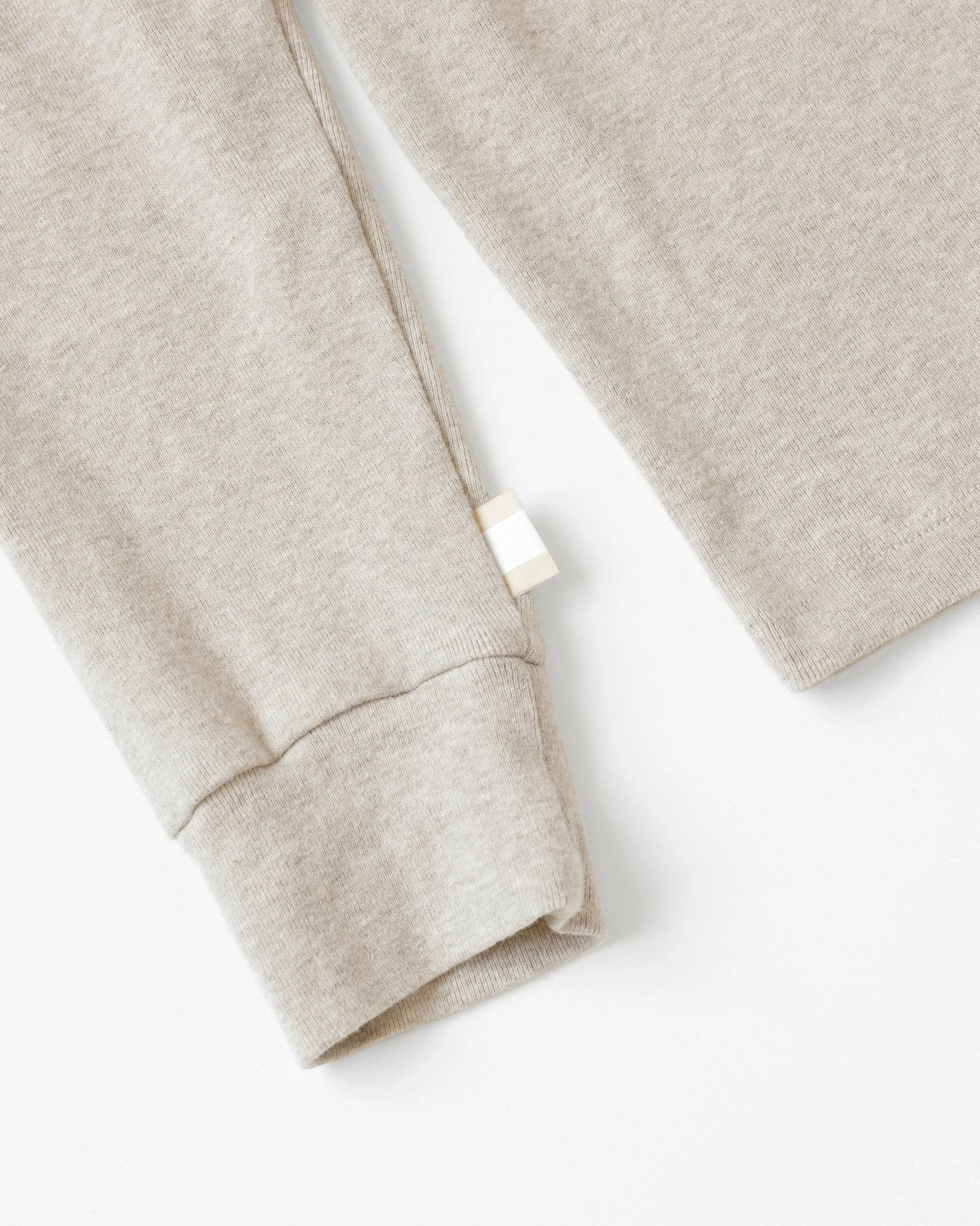 Fine Ribbed Long Sleeve Tee Oatmeal - Unisex sold by Province of Canada product image thumbnail 4