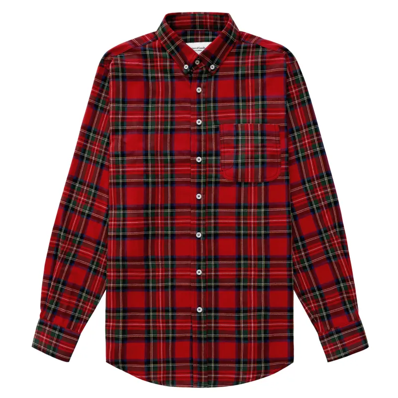 Plaid Flannel Shirt Red - Unisex sold by Province of Canada