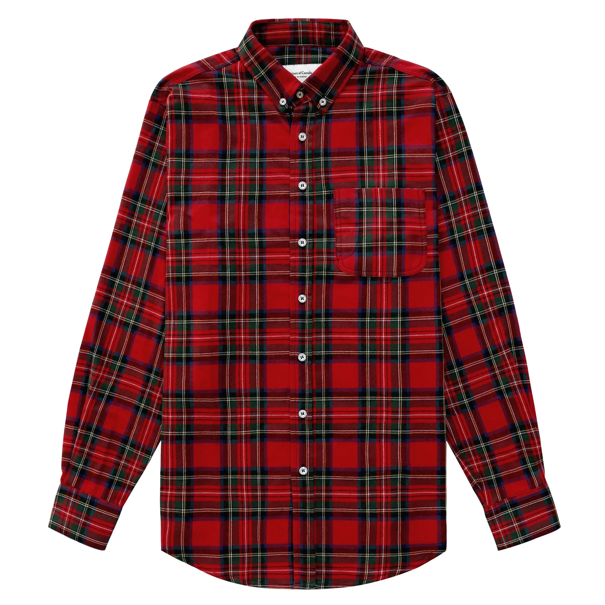 Plaid Flannel Shirt Red - Unisex sold by Province of Canada