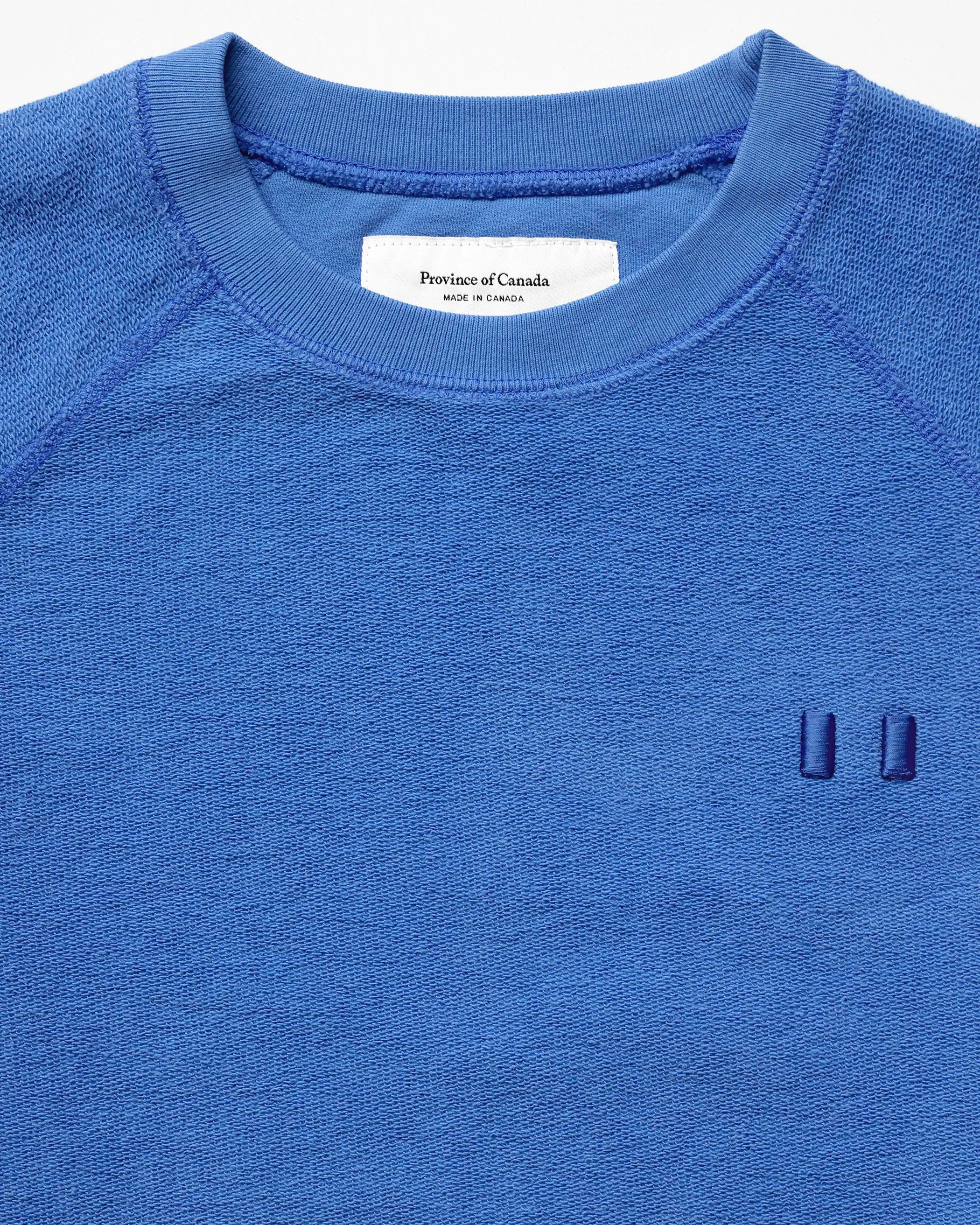 Reverse French Terry Sweatshirt Super Blue sold by Province of Canada product image thumbnail 4
