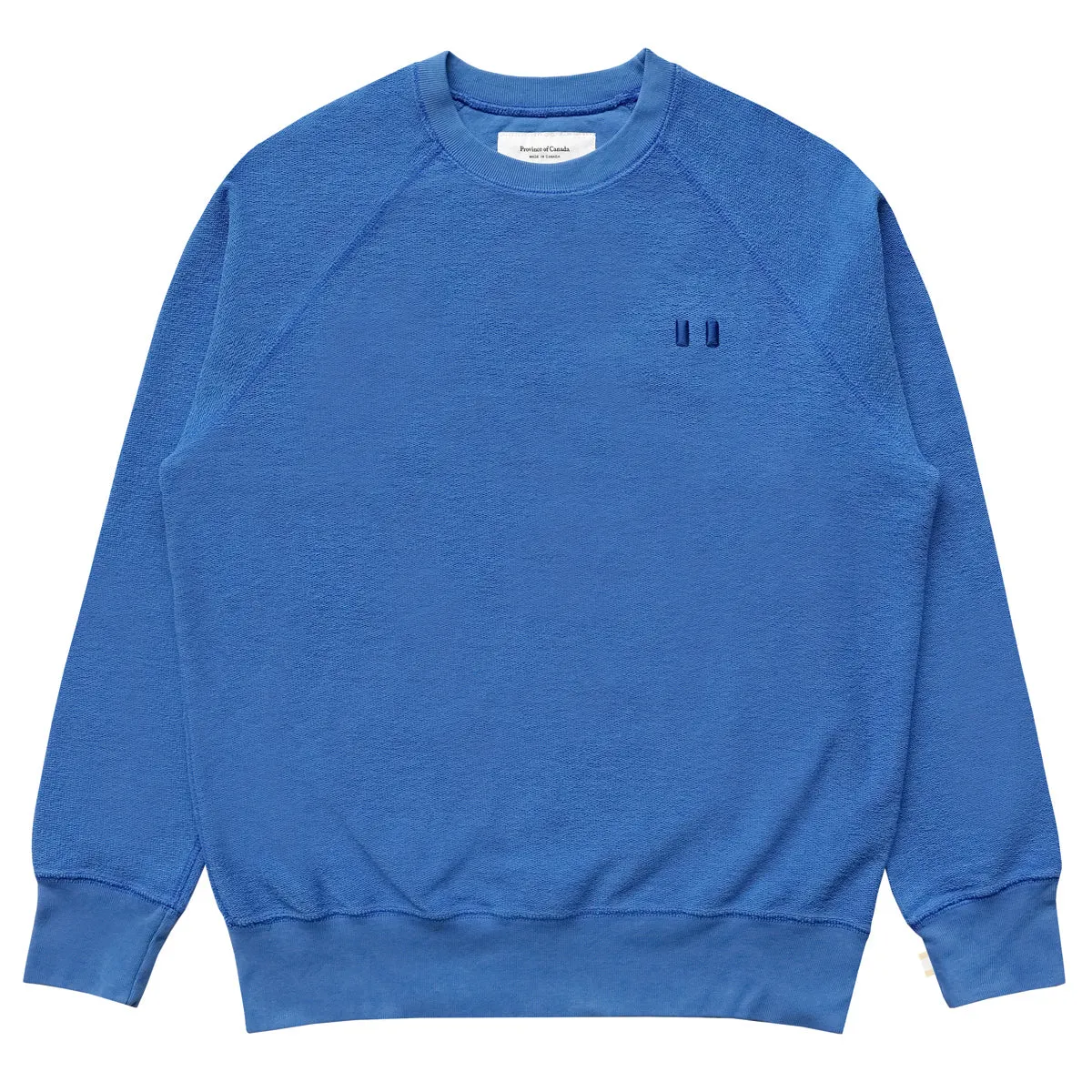 Reverse French Terry Sweatshirt Super Blue sold by Province of Canada